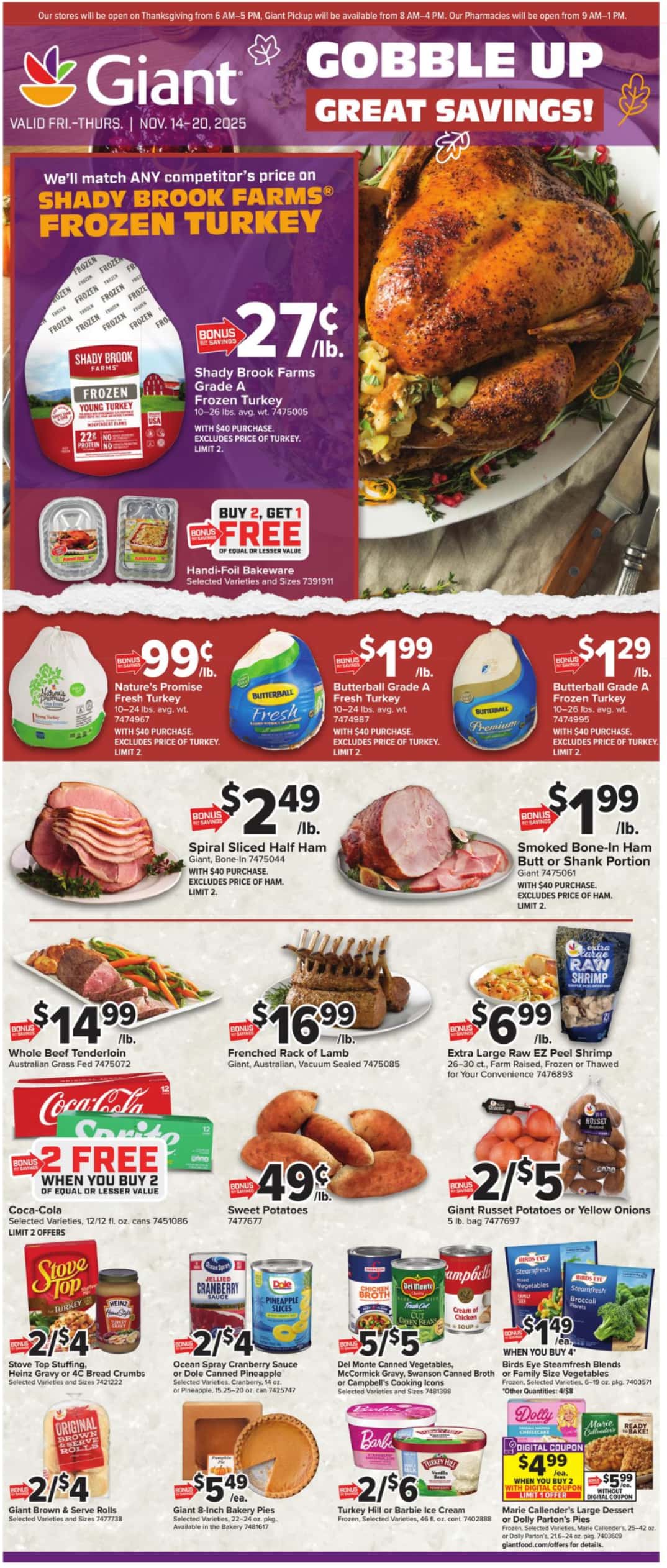 Giant Food Weekly Ad 11/14/25 – 11/20/25 preview 264 – giant weekly ad 111425 01