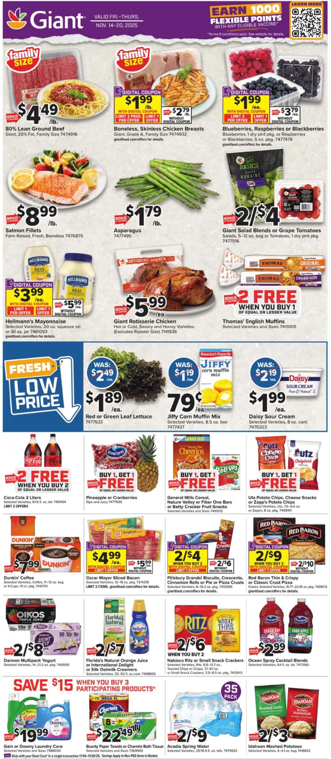 Giant Food Weekly Ad 11/14/25 – 11/20/25 preview 1 – giant weekly ad 111425 03