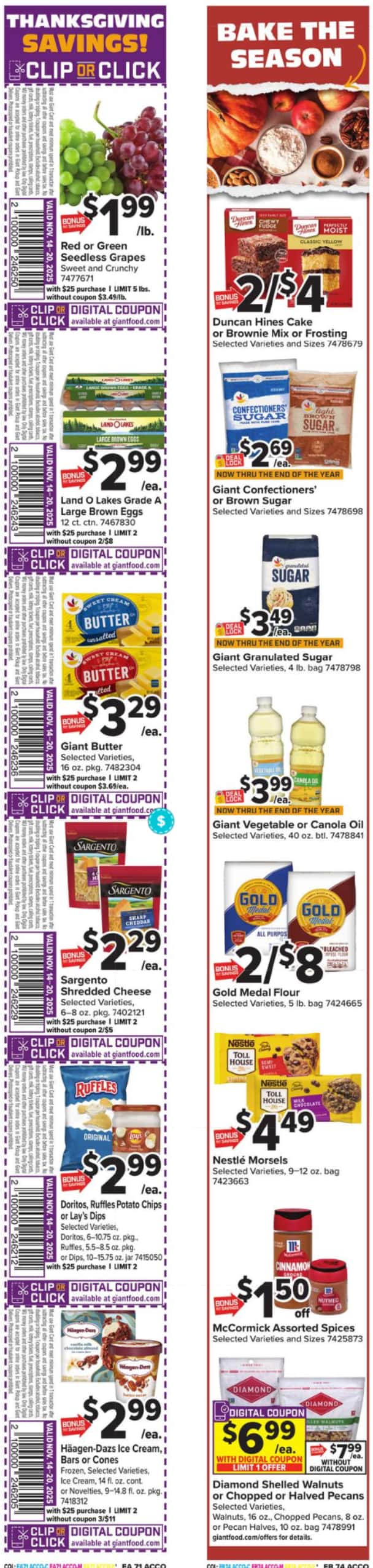 Giant Food Weekly Ad 11/14/25 – 11/20/25 preview 4 – giant weekly ad 111425 11