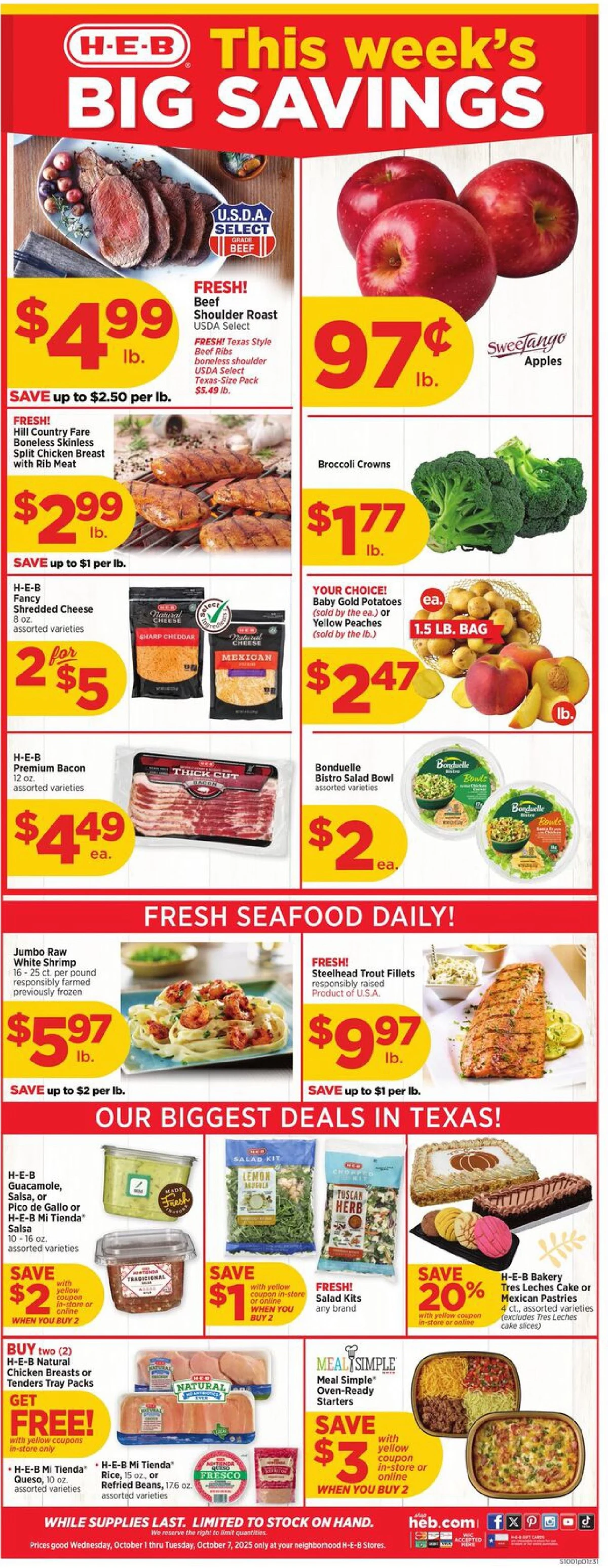 HEB Weekly Ad 10/8/25 – 10/14/25 preview 166 – heb weekly ad 1 7 1