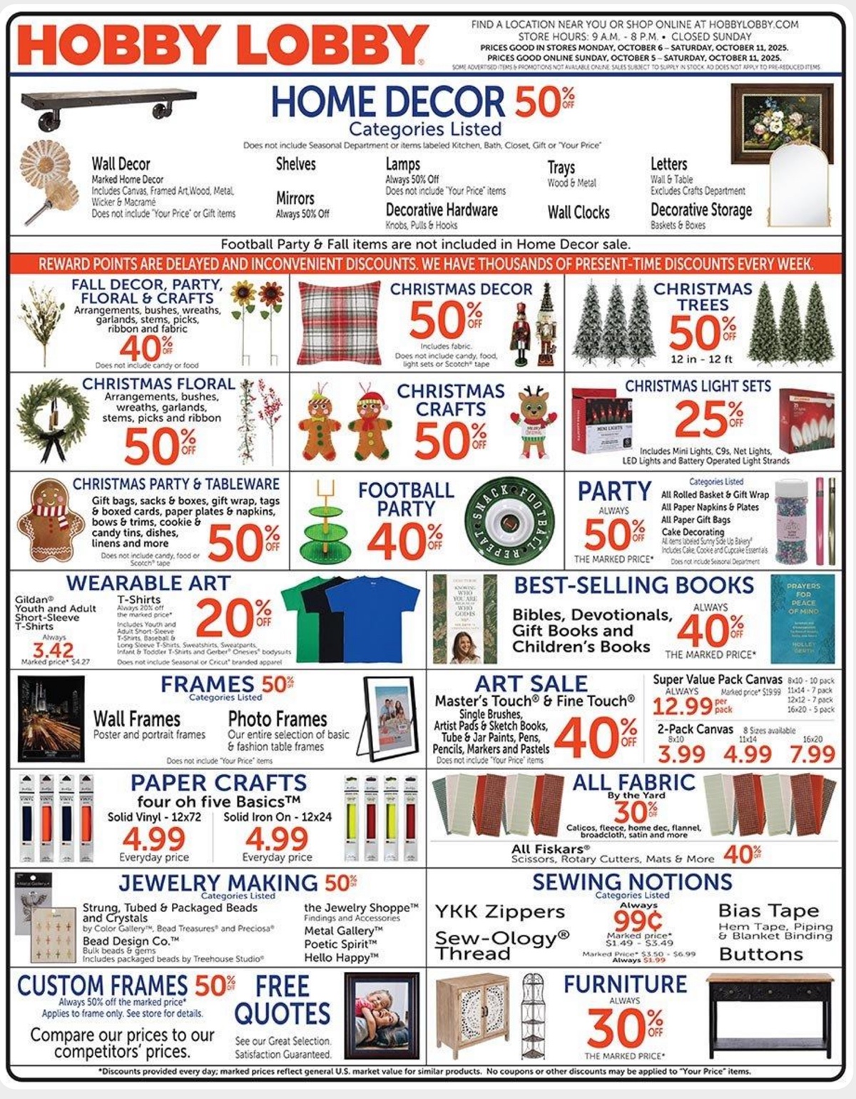Hobby Lobby Weekly Ad 10/5/25 – 10/11/25 preview 13 – hobby lobby ad 5 11