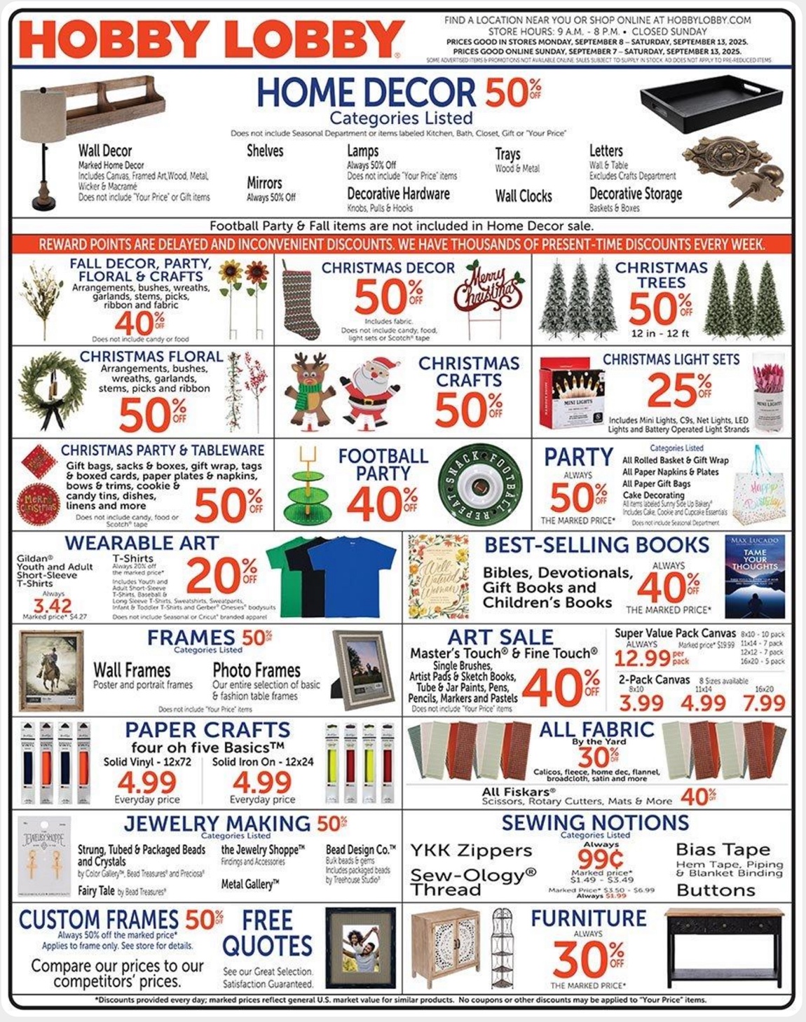 Hobby Lobby Weekly Ad 9/14/25 – 9/20/25 preview 718 – hobby lobby ad 7 13