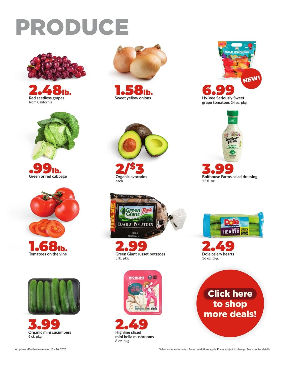 Hy Vee Weekly Ad 11/10/25 & 11/17/25 preview 6 – hyvee ad 10 16 16