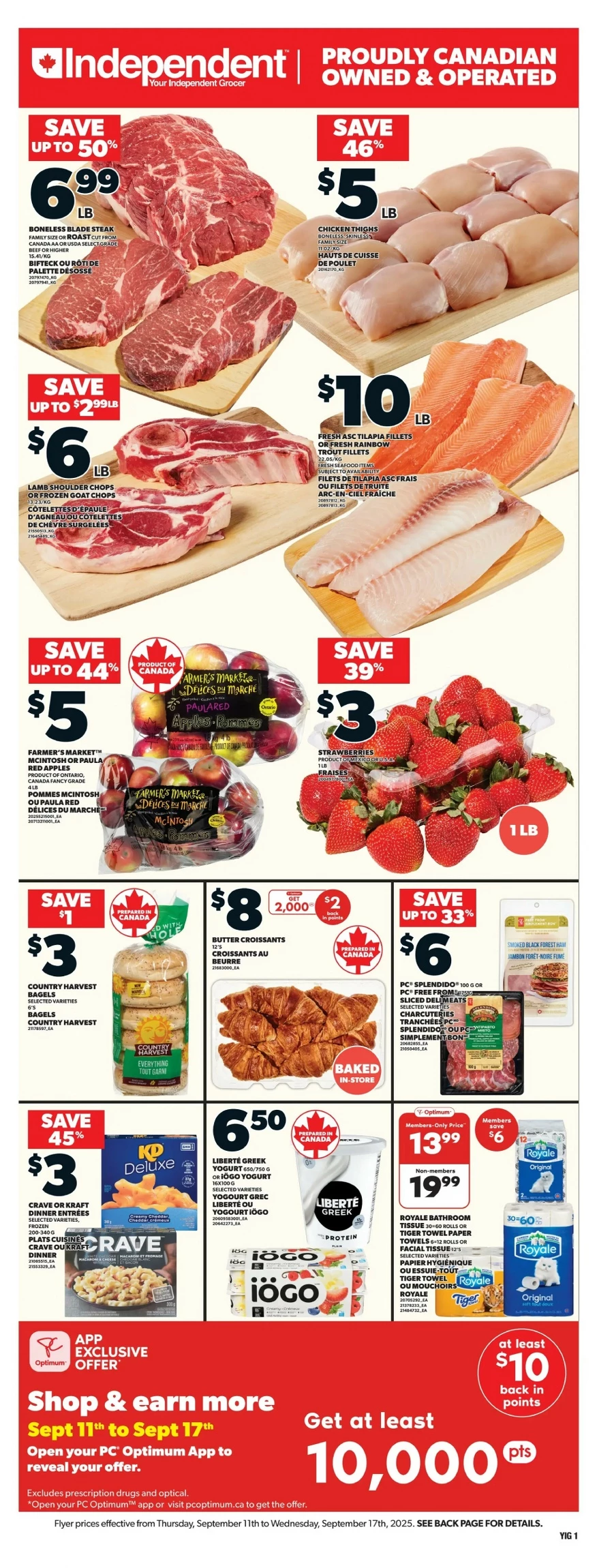 Independent Grocer Flyer September 18 to September 24, 2025 464 – independent flyer september 11 17 3