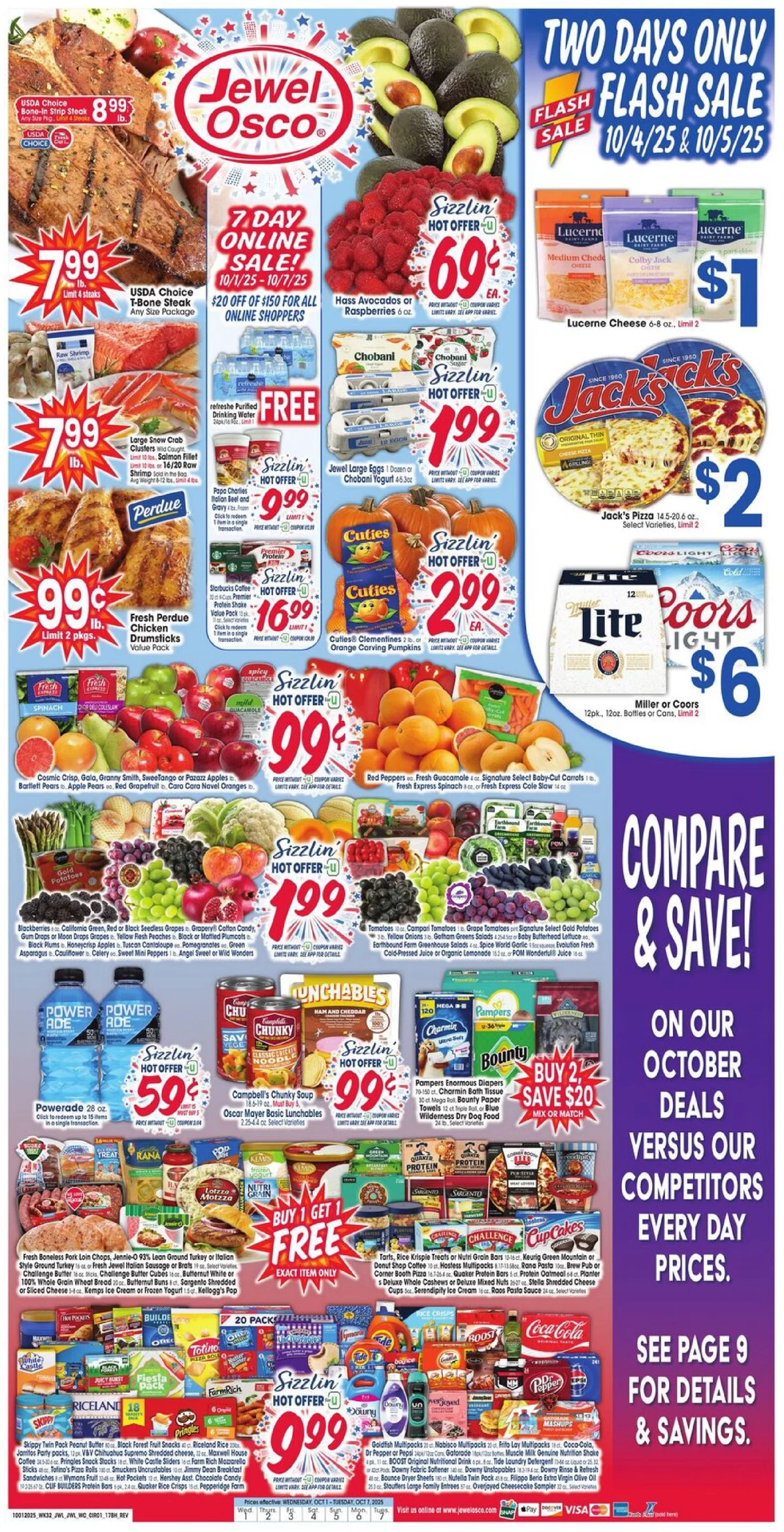 Jewel Osco Weekly Ad 10/8/25 – 10/14/25 preview 148 – jewel osco ad 1 7 01