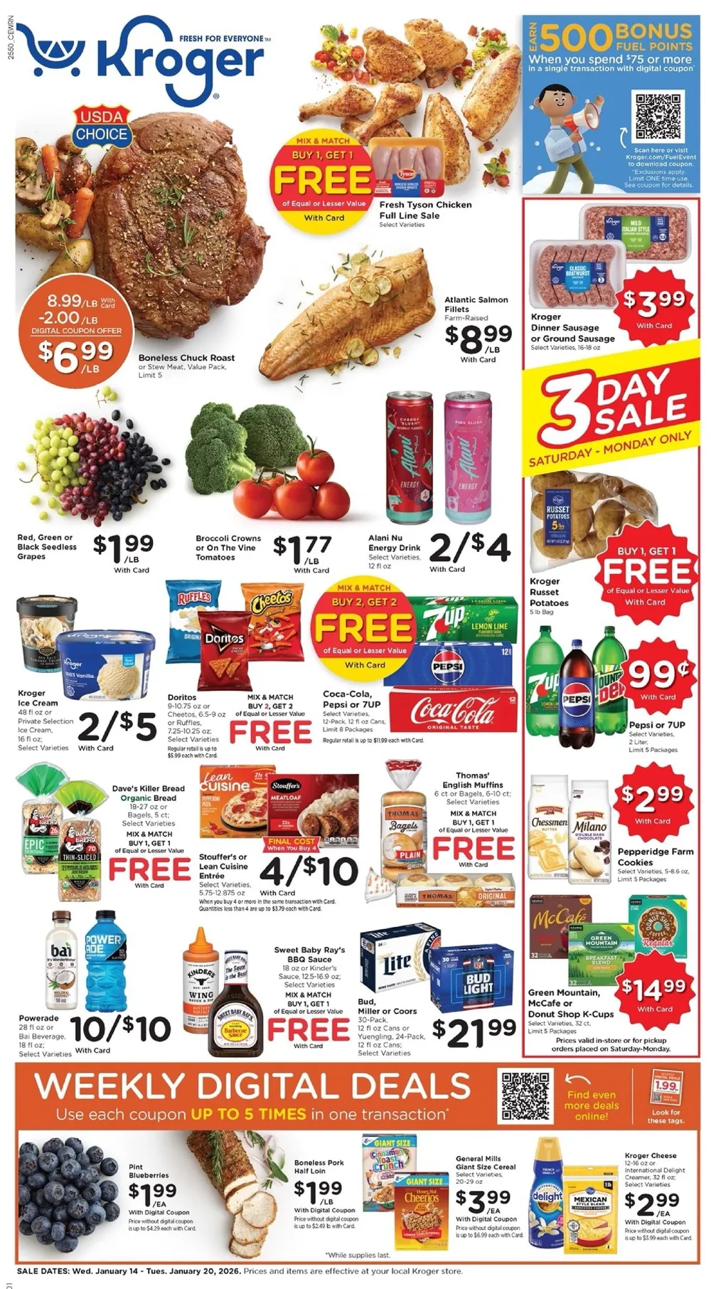 Kroger Weekly Ad (1/7/26 | 1/14/26 | 1/21/26) preview 1 – kroger weekly ad january 14 to 20 01