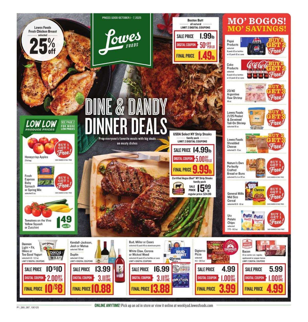 Lowes Foods Weekly Ad 10/8/25 – 10/14/25 144 – lowes foods ad 1 7 01