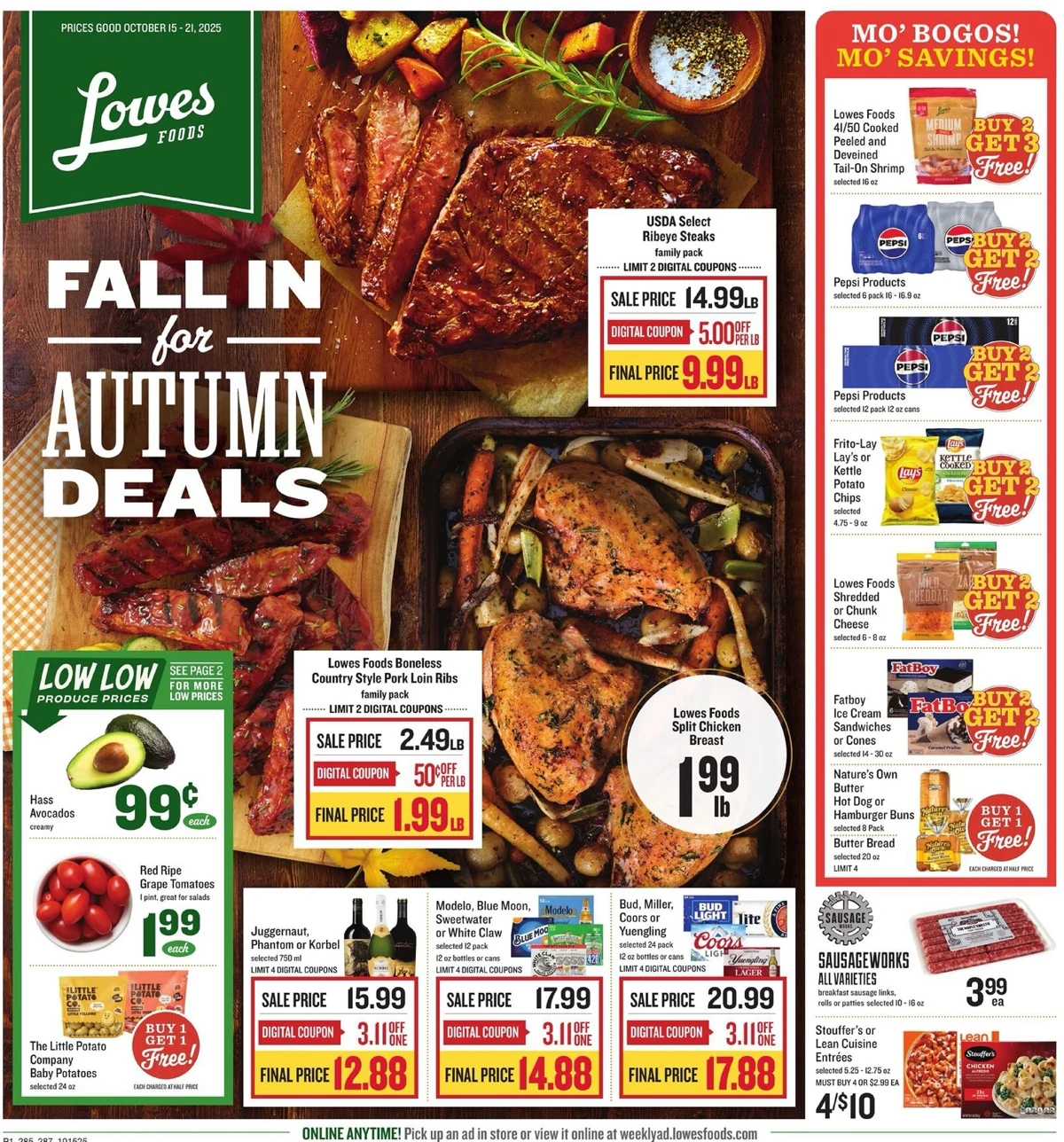 Lowes Foods Weekly Ad October 15 to October 21, 2025 1 – lowes foods ad 15 21 01