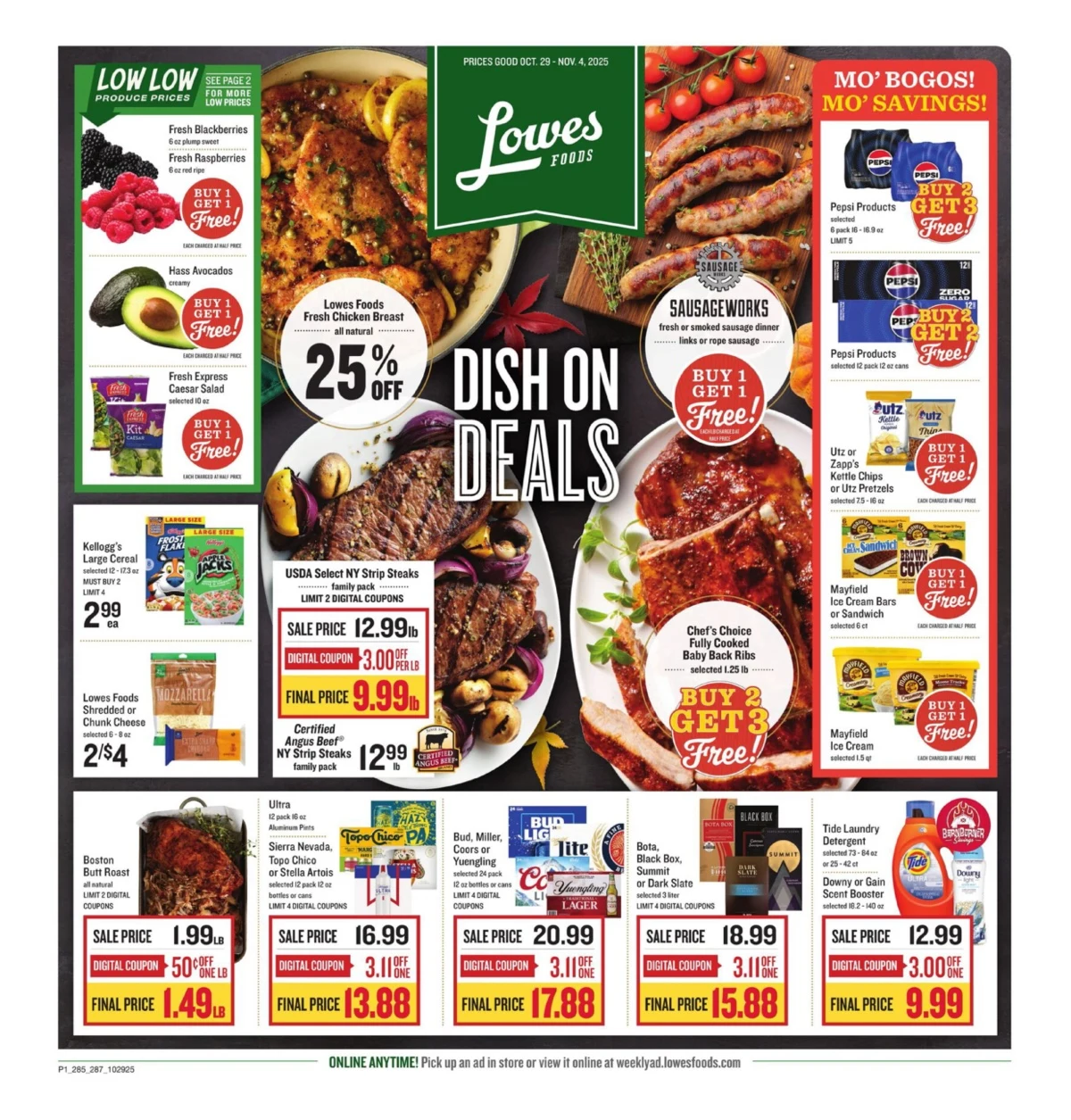Lowes Foods Weekly Ad 10/29/25 – 11/4/25 preview 81 – lowes foods ad 29 4 01