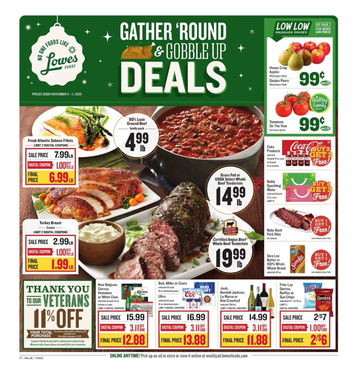 Lowes Foods Weekly Ad 11/5/25 – 11/11/25 preview 258 – lowes foods ad 5 11 01