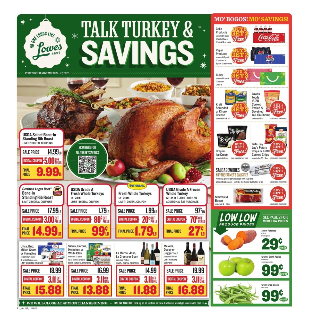 Lowes Foods Weekly Ad 11/19/25 & 11/26/25 preview 89 – lowesfoods 19 27 01