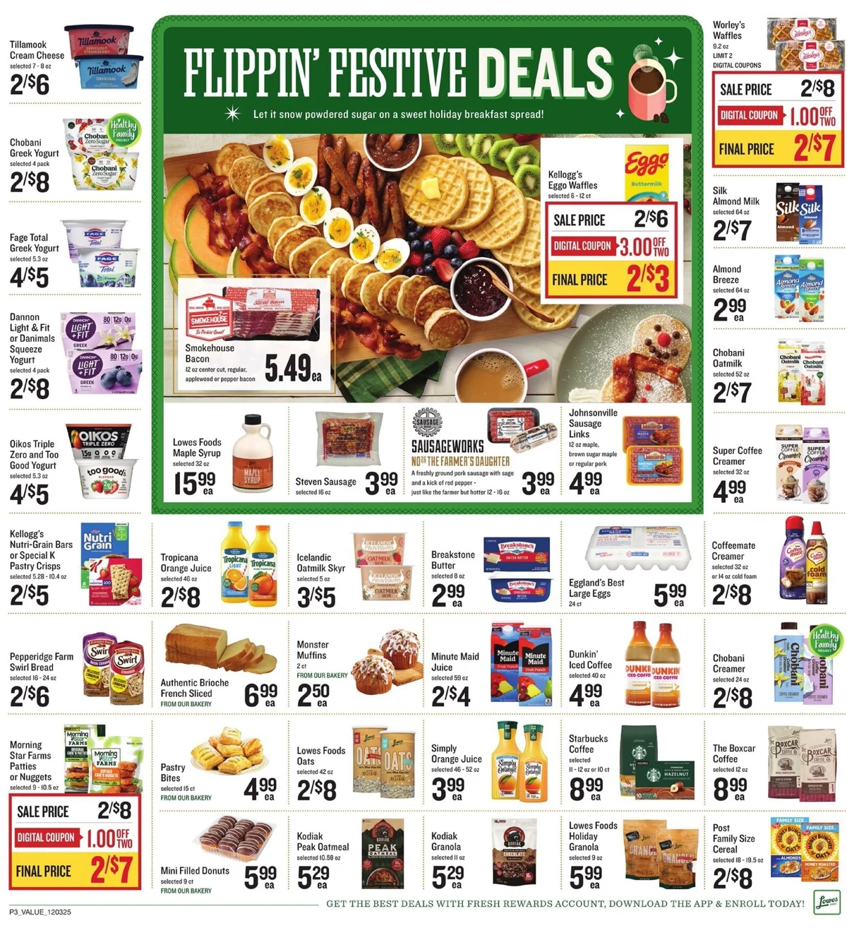 Lowes Foods Weekly Ad 12/3/25 & 12/10/25 preview 1 – lowesfoods 3 9 03