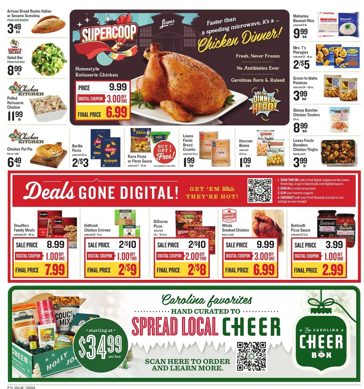 Lowes Foods Weekly Ad 12/3/25 & 12/10/25 preview 2 – lowesfoods 3 9 16