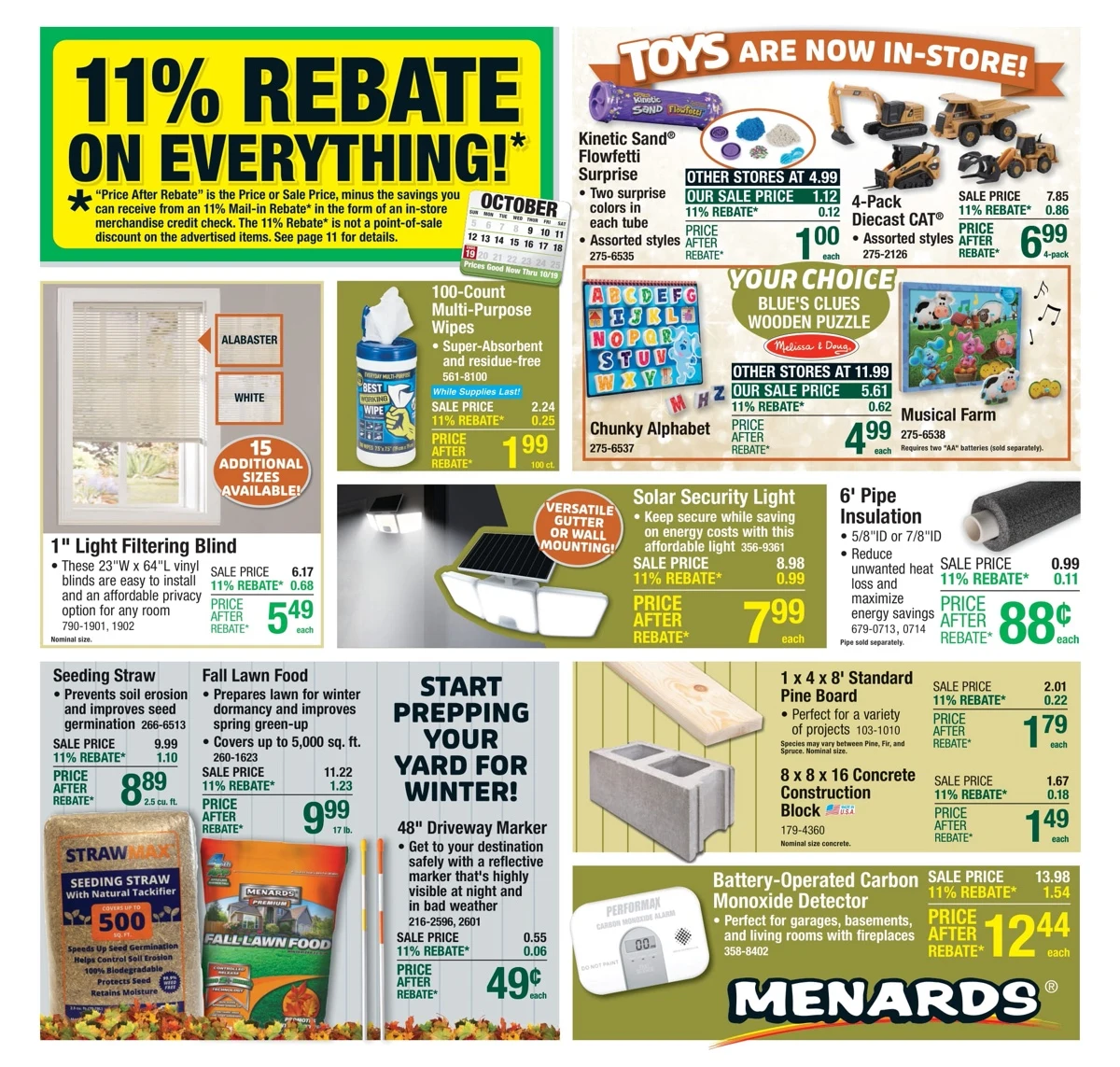 Menards Weekly Ad October 9 to October 19, 2025 1 – menards ad 9 19 01
