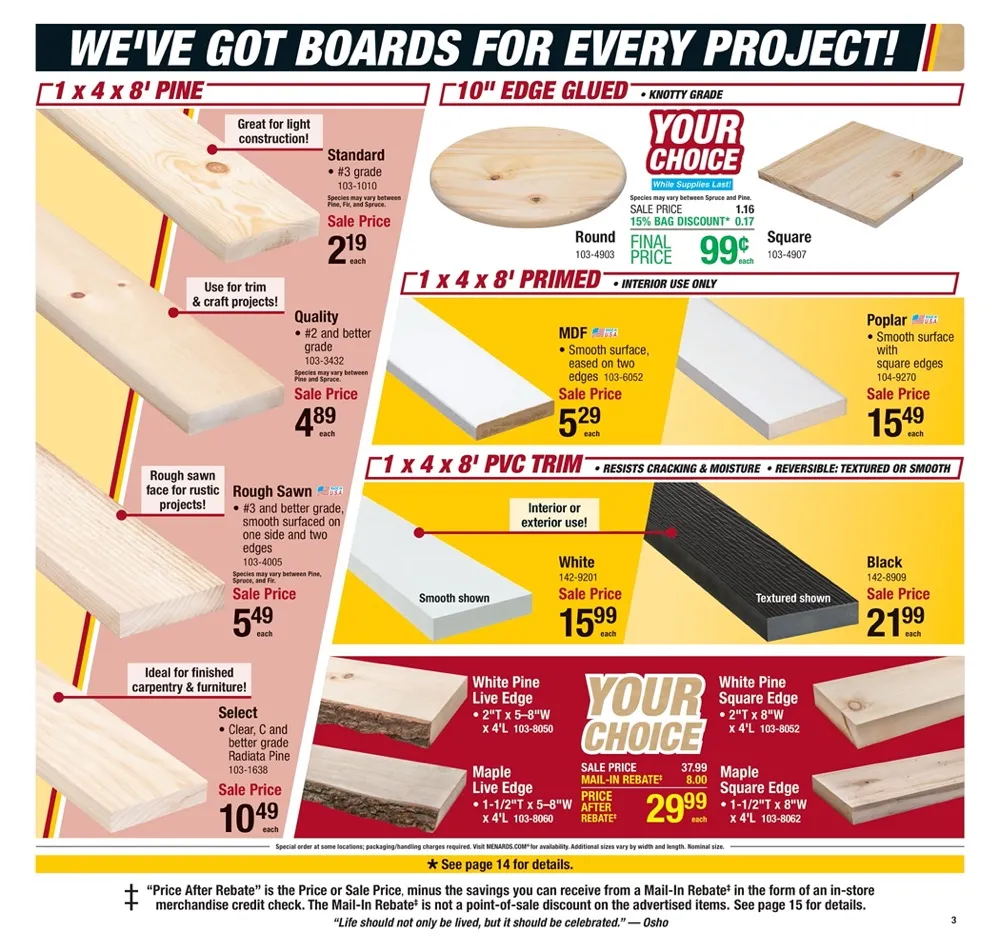 menards weekly ad january 11 to 24 03