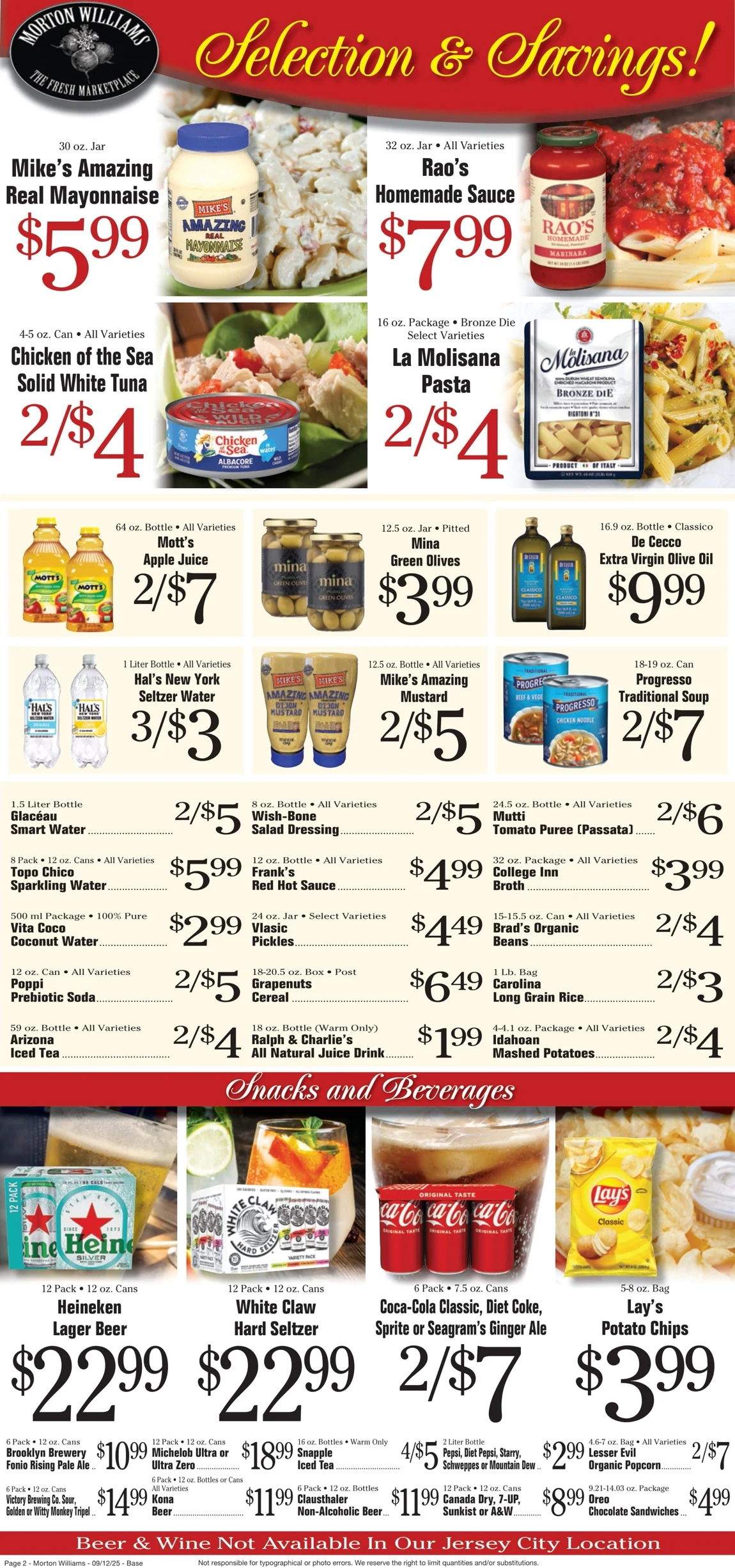 Morton Williams Weekly Circular 9/12/25 – 9/18/25 preview 62 – morton williams ad 12 18 2