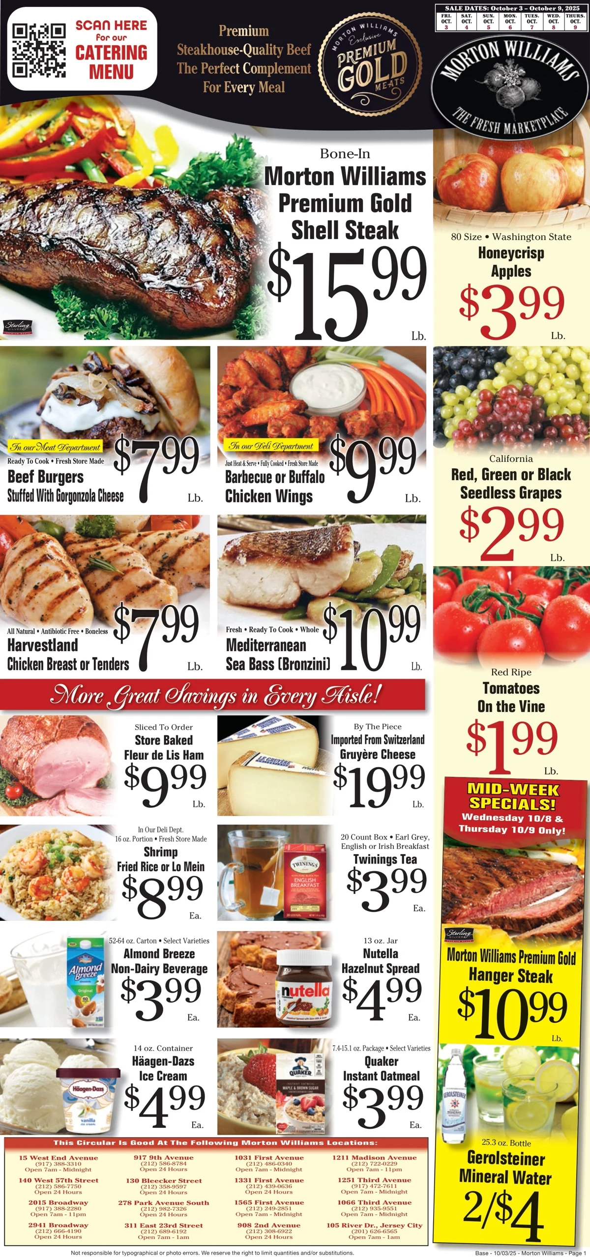 Morton Williams Weekly Circular 10/3/25 – 10/9/25 preview 59 – morton williams ad 3 9 1
