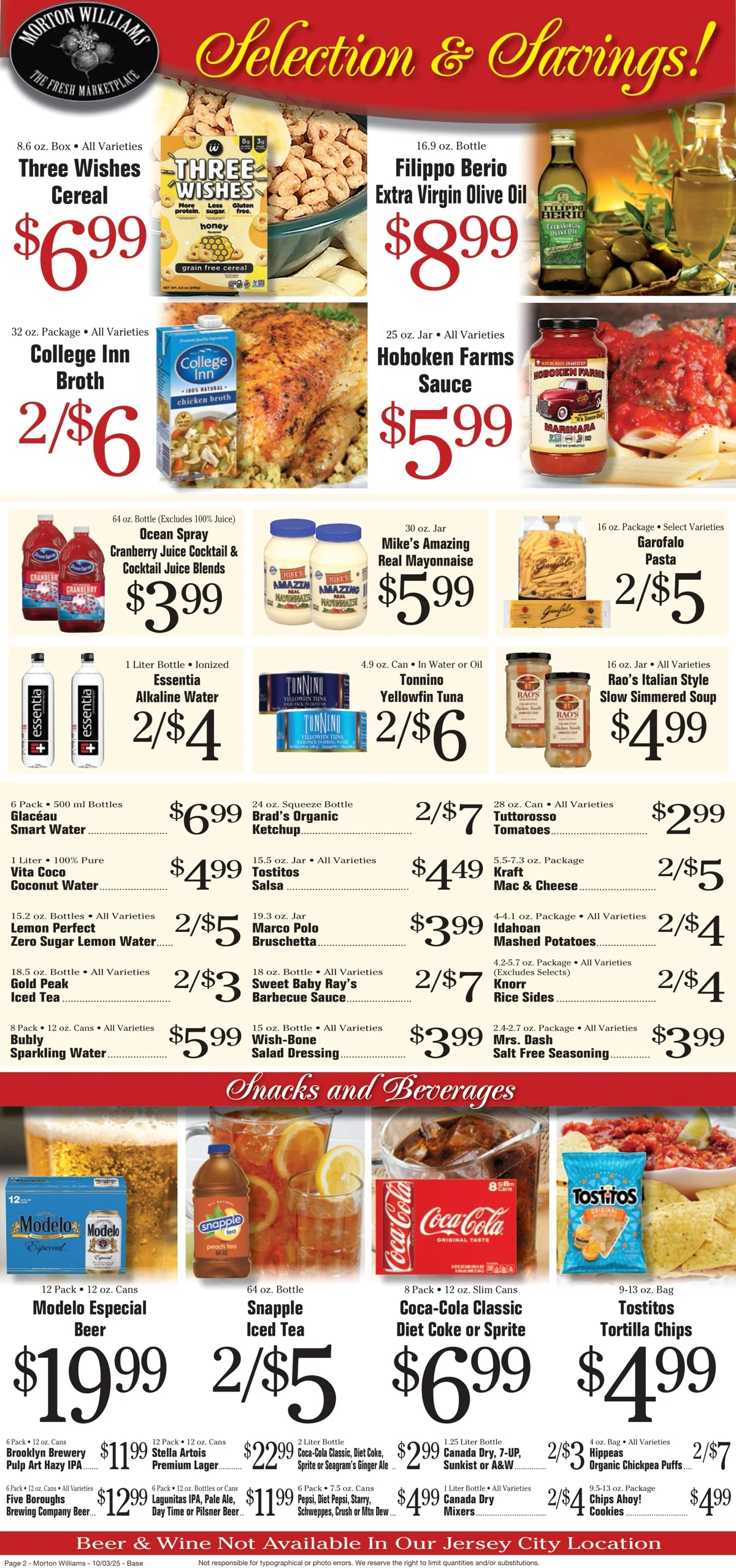 Morton Williams Weekly Circular 10/3/25 – 10/9/25 preview 60 – morton williams ad 3 9 2