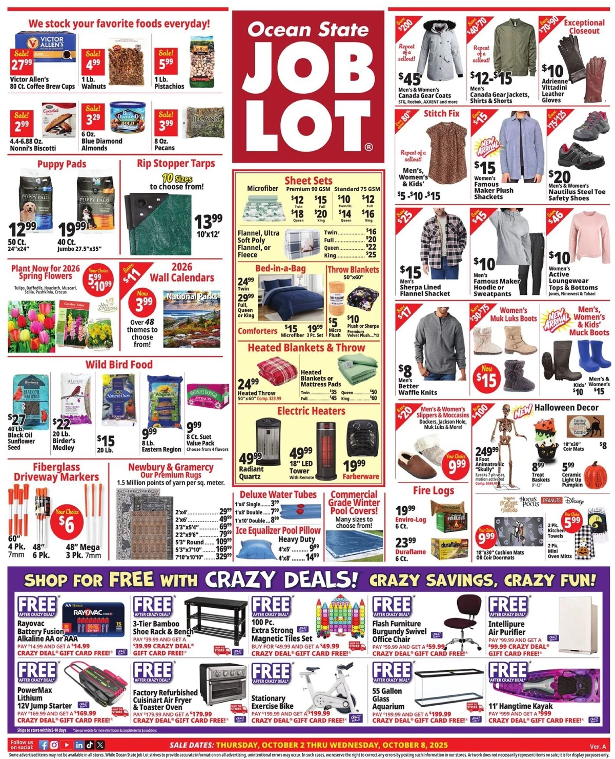 Ocean State Job Lot Weekly Ad 10/2/25 – 10/8/25 preview 99 – ocean state job lot flyer 2 8 01