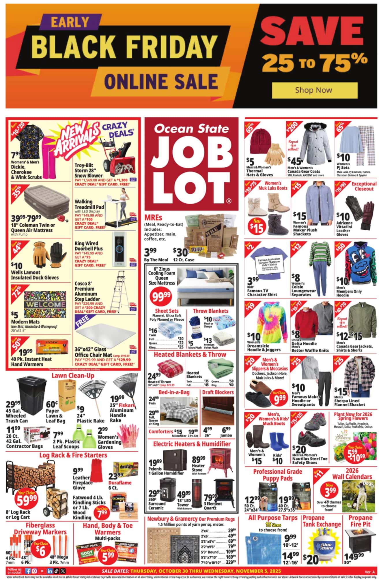 Ocean State Job Lot Black Friday Ad 2025 (Early) 1 – oceanstatejoblot weekly ad 103025 01