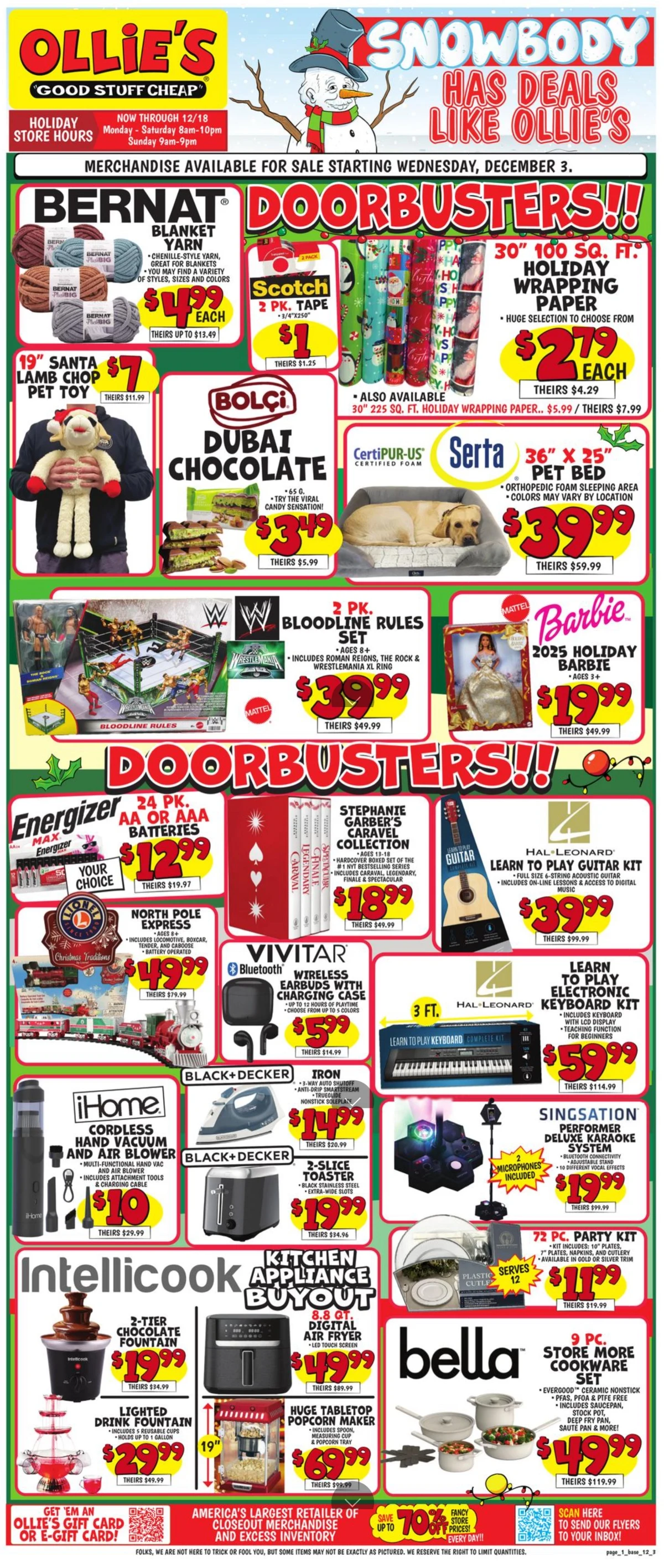 Ollie's Flyer 12/3/25 & 12/10/25 preview 1 – ollies ad 3 10 00001