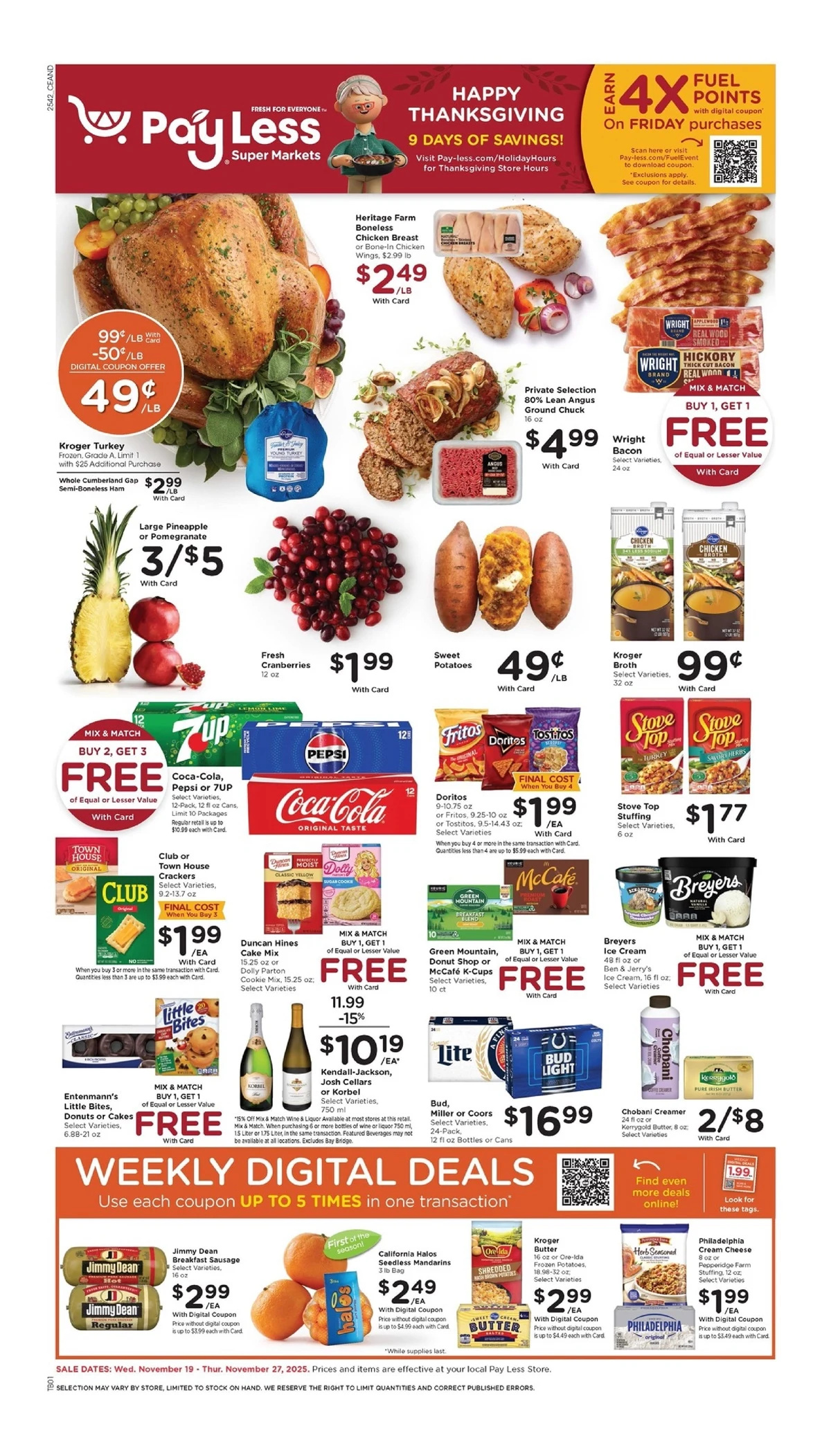 Pay Less Weekly Ad 11/19/25 & 11/26/25 preview 205 – payless 19 27 01
