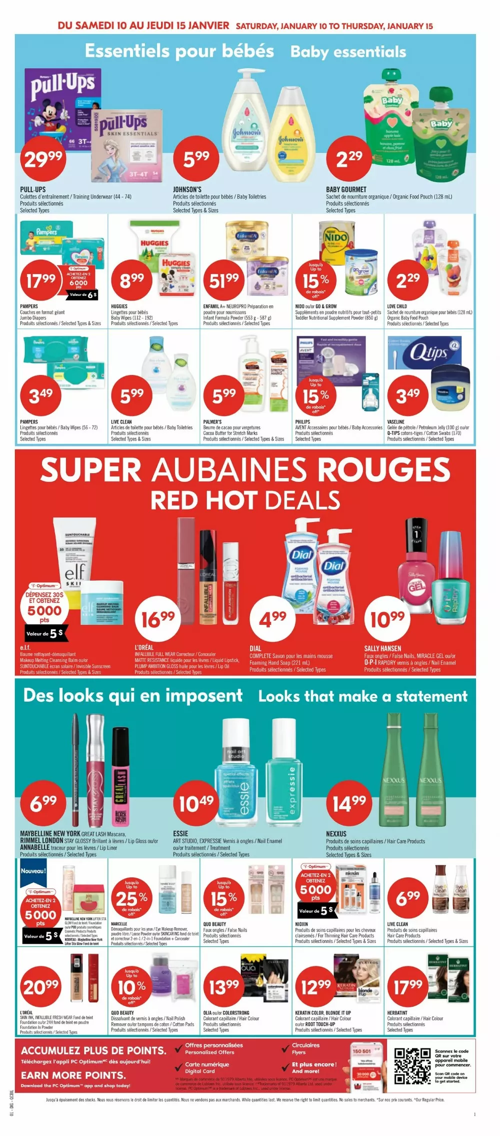 pharmaprix flyer january 10 15 12