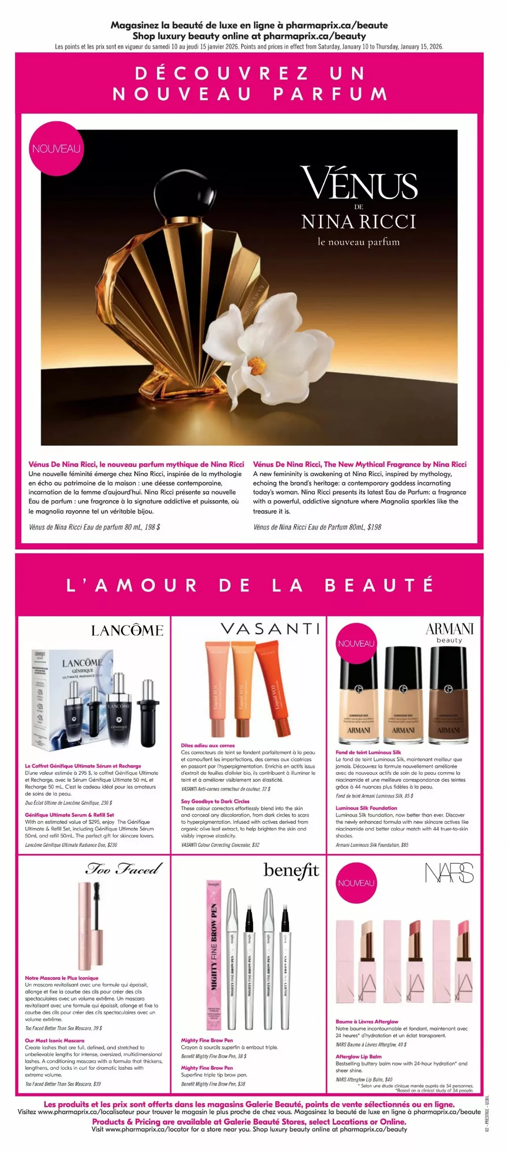 pharmaprix flyer january 10 15 14