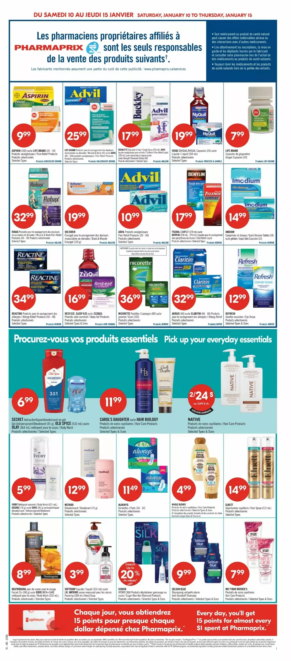 pharmaprix flyer january 10 15 6