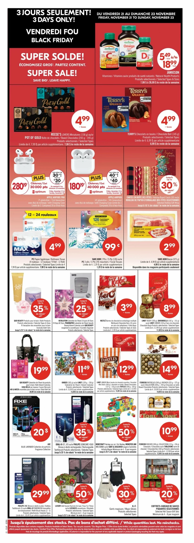 pharmaprix flyer november 22 27 3 54231679