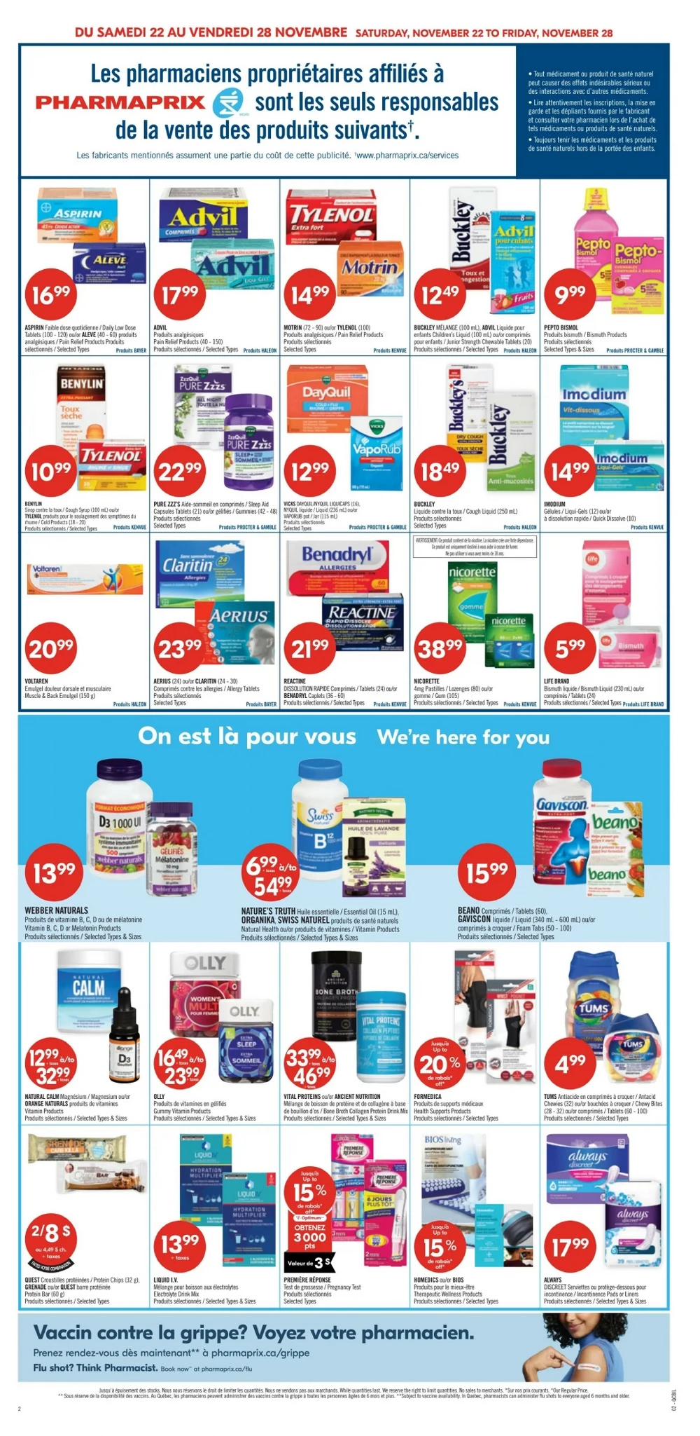 pharmaprix flyer november 22 27 6 31420109