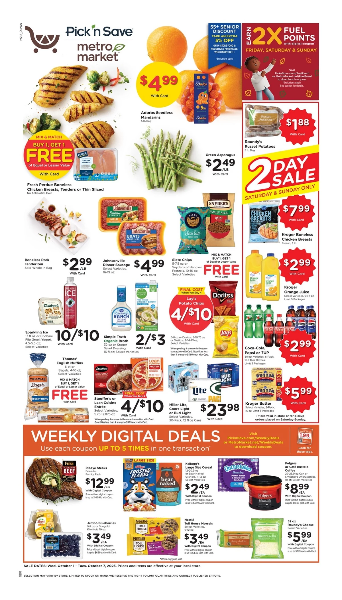 Pick n Save Weekly Ad 10/8/25 – 10/14/25 preview 160 – pick n save ad 1 7 01