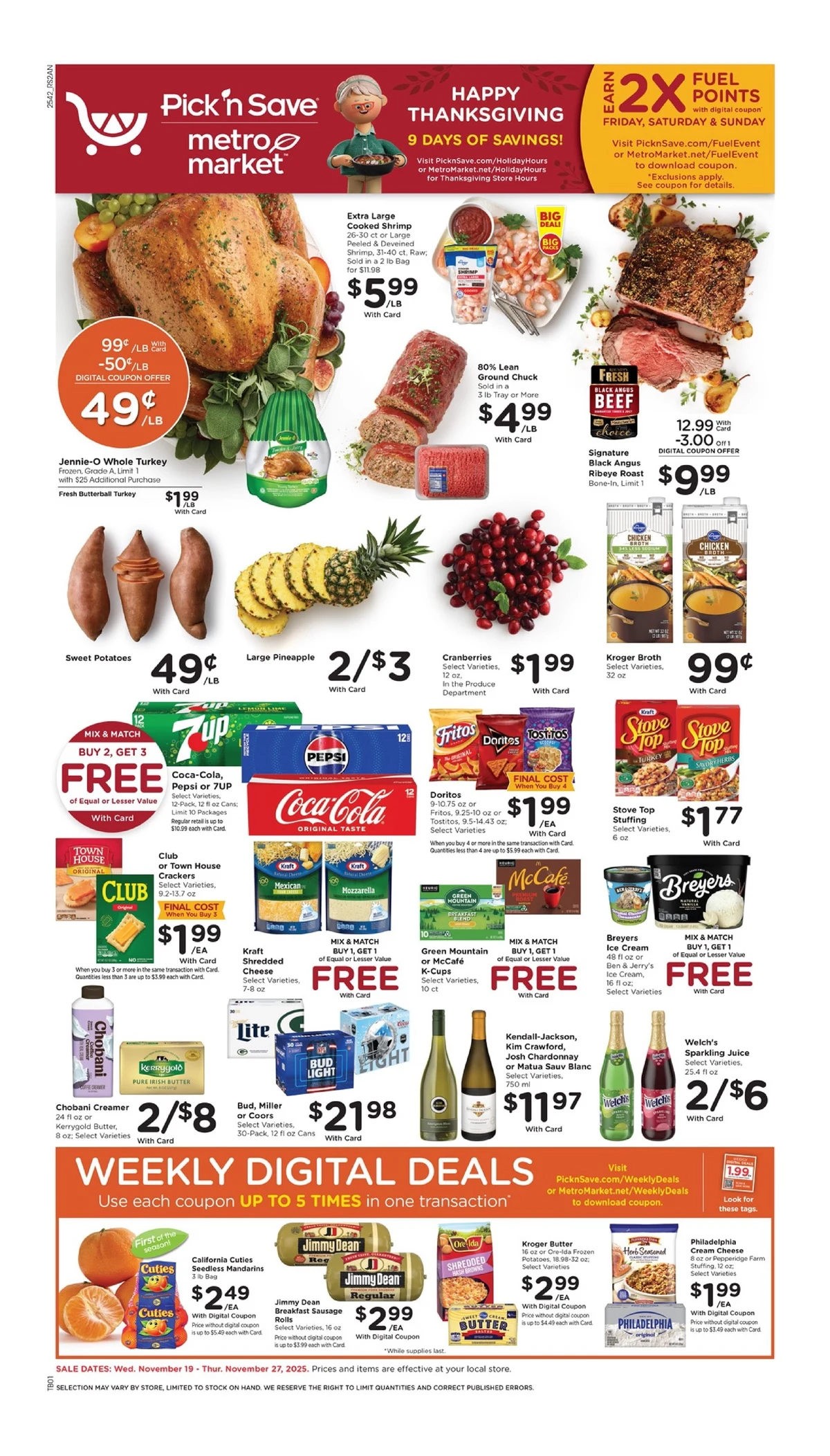 Pick n Save Weekly Ad 11/19/25 & 11/26/25 preview 190 – picknsave 19 27 01