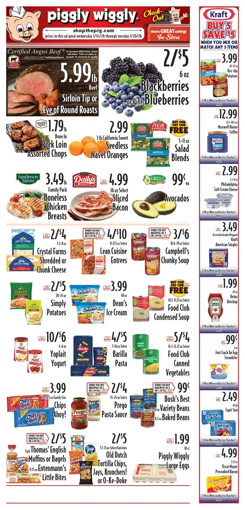 piggly wiggly ad january 14 to 20 00001