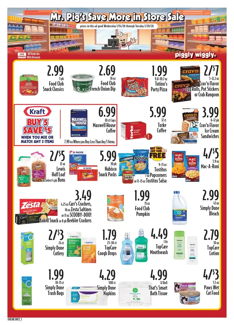 piggly wiggly ad january 14 to 20 00011