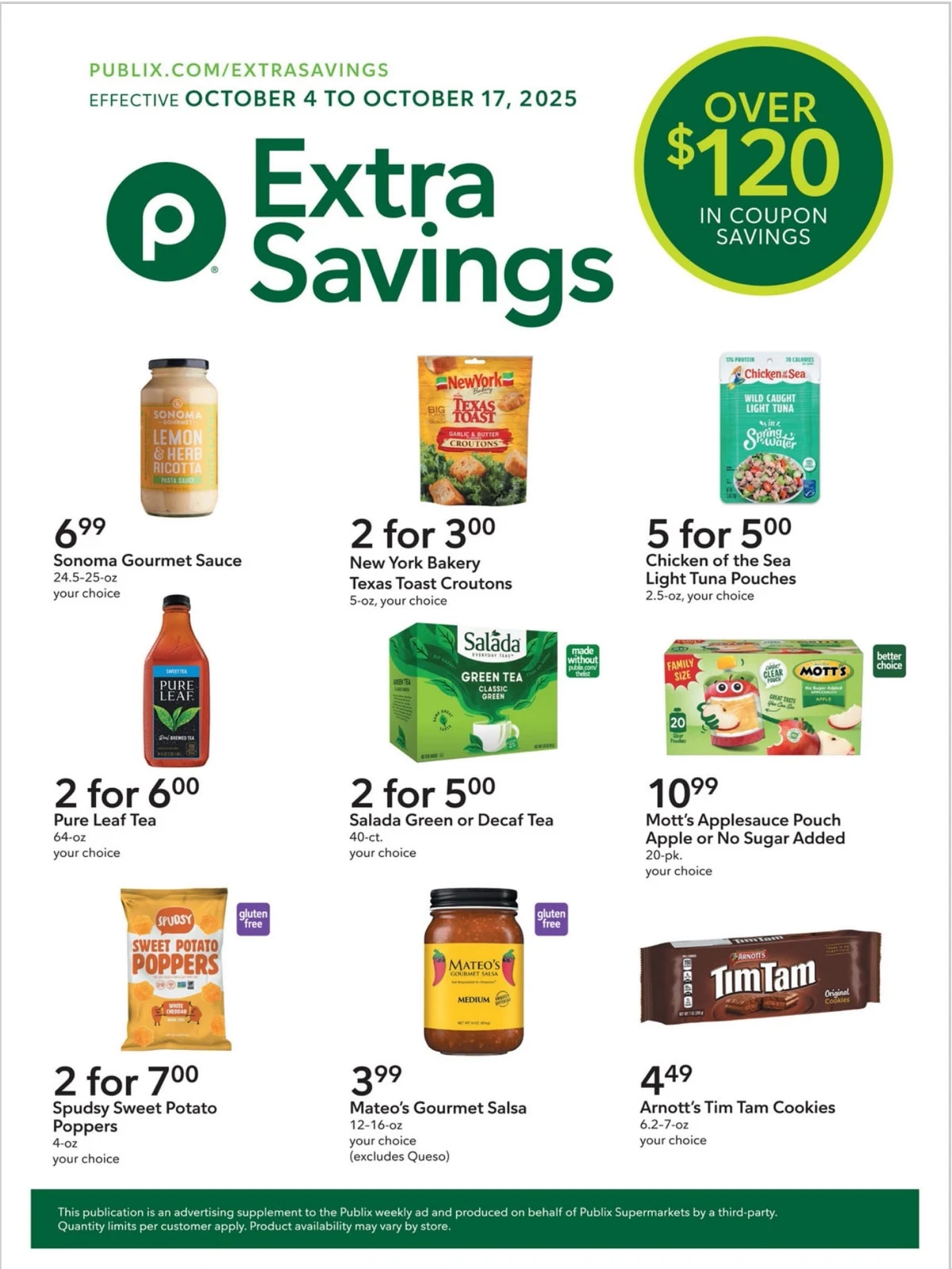 Publix Ad Extra Savings 10/4/25 – 10/17/25 24 – publix extra savings ad october 4 17 1