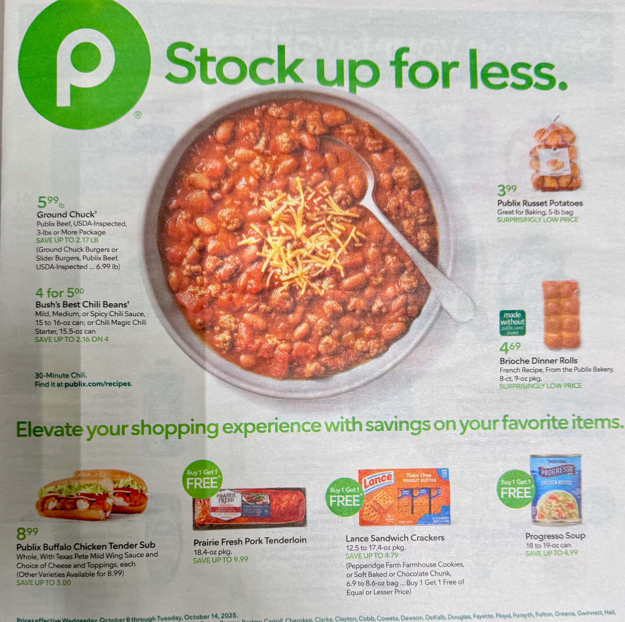 Publix Weekly Ad 10/8/25 – 10/14/25 preview 1 –