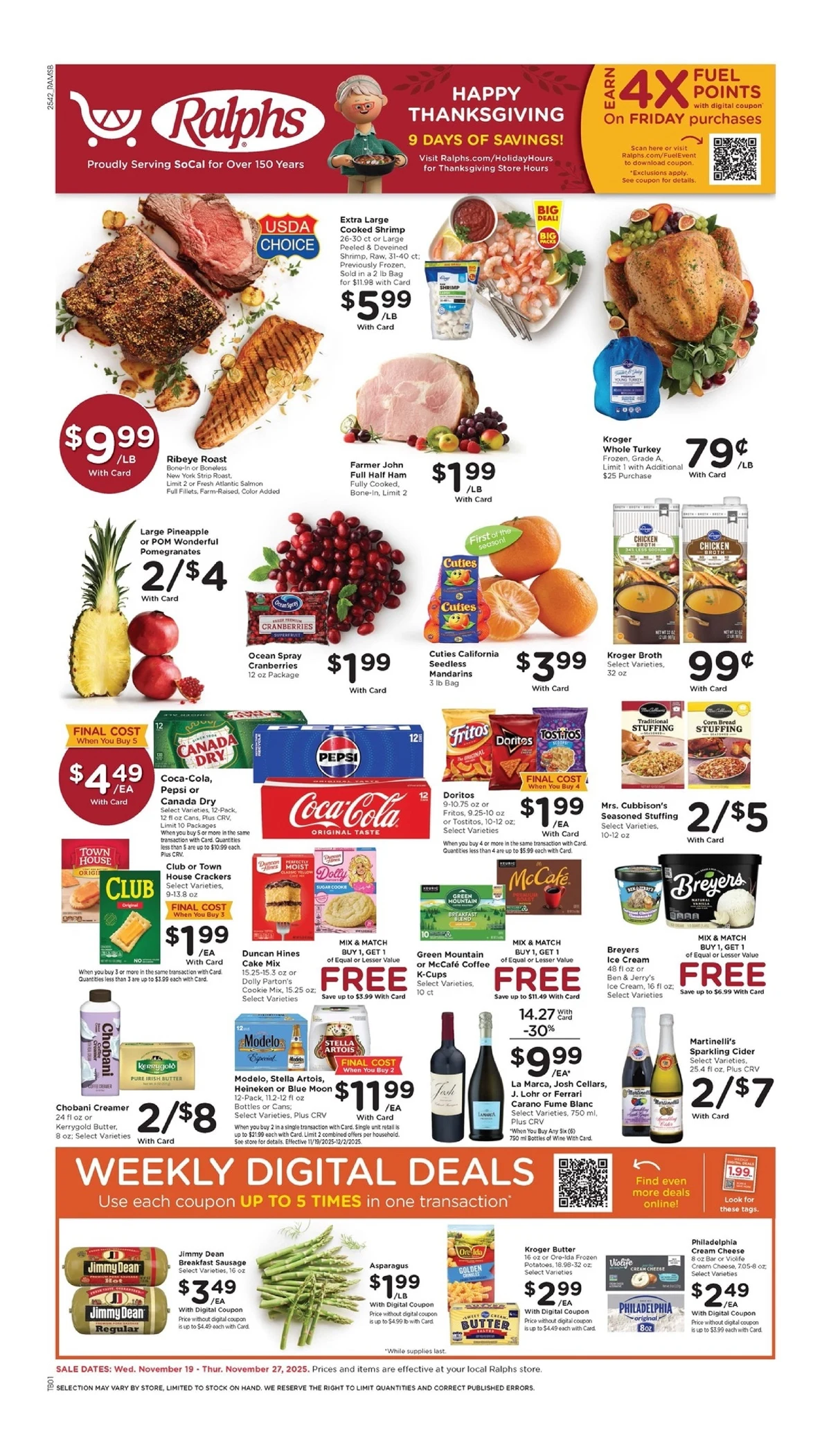 Ralphs Weekly Ad 11/19/25 & 11/26/25 preview 196 – ralphs 19 27 01