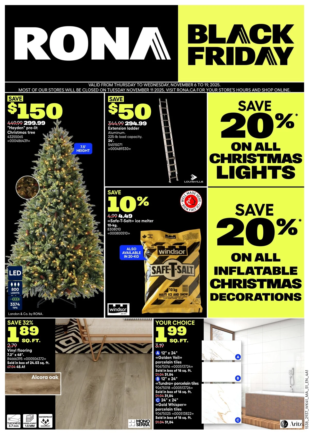 Rona Black Friday Flyer 2025 1 – rona rona atlantic flyer november 6 to 19 1