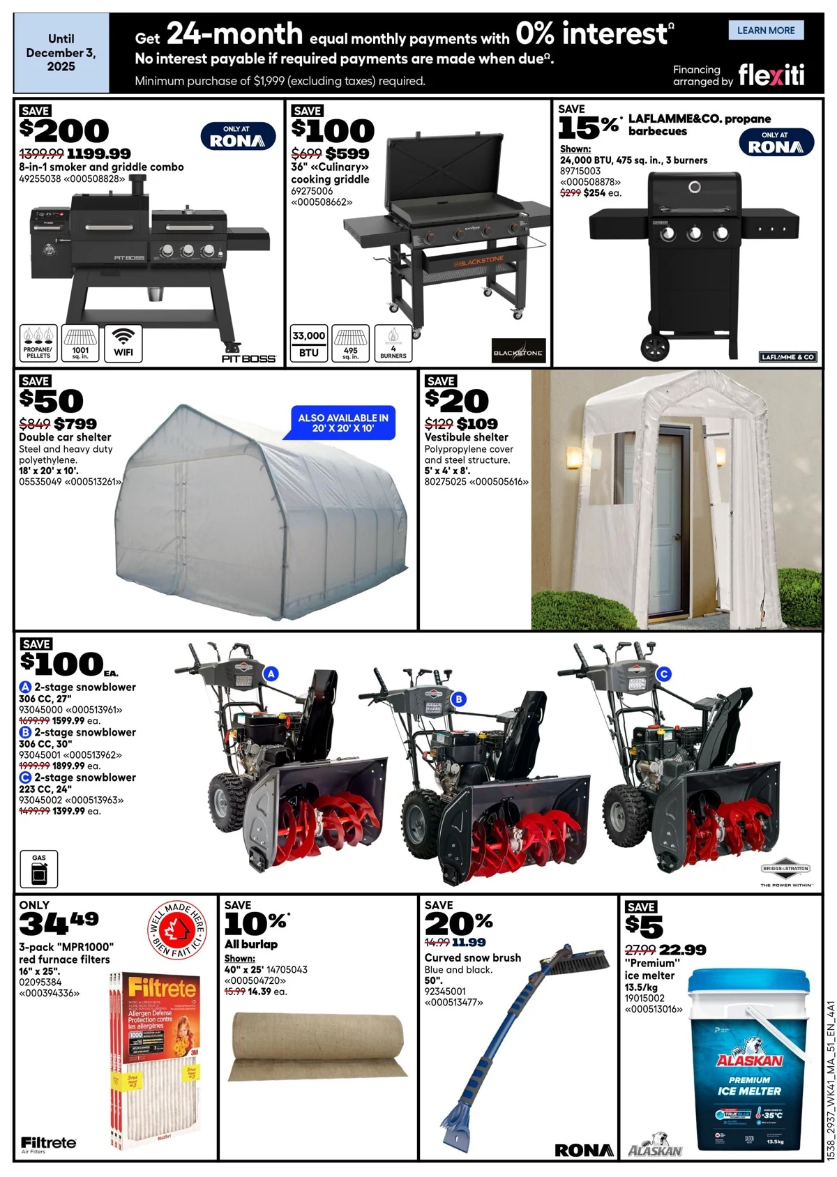 Rona Flyer November 13 to November 19, 2025 1 – rona rona atlantic flyer november 6 to 19 9