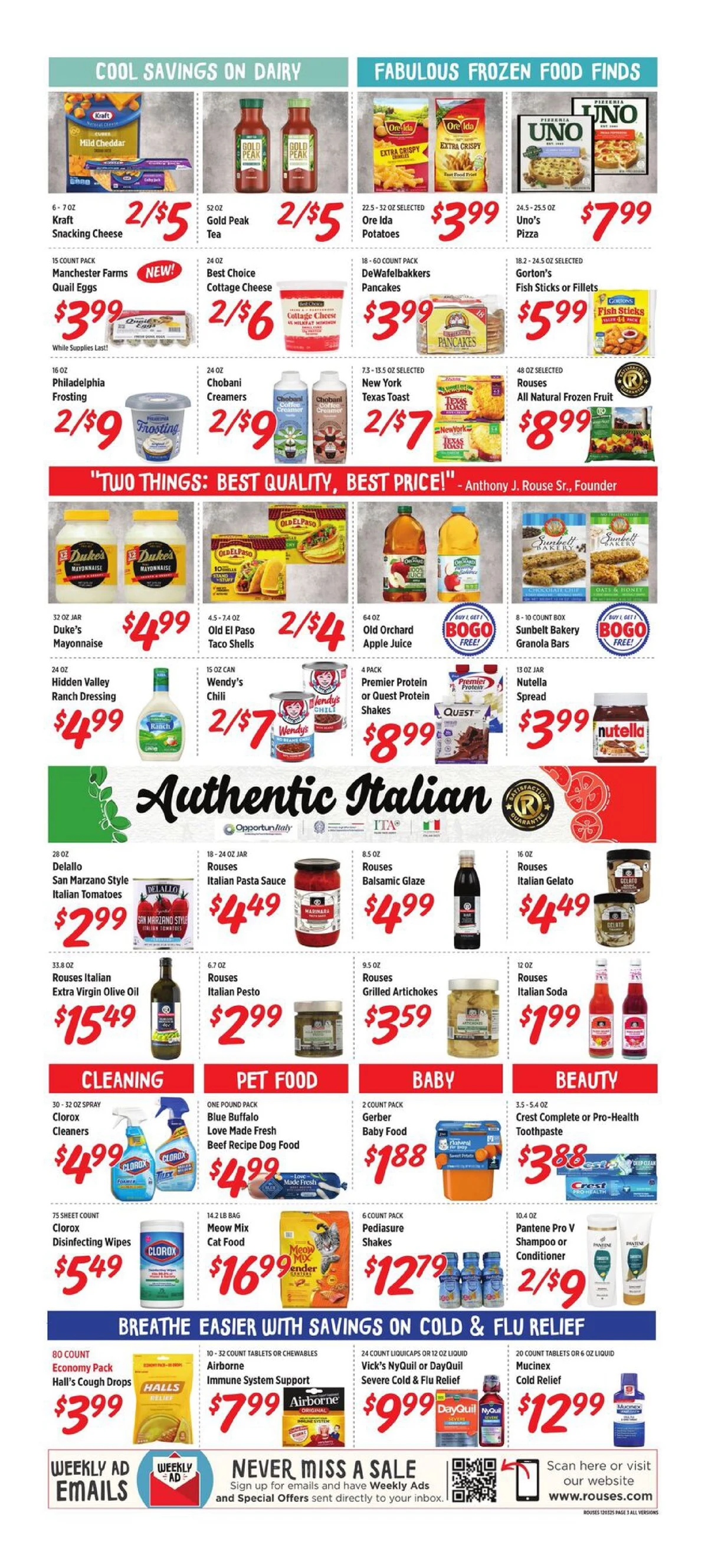 Rouses Weekly Ad 12/3/25 & 12/10/25 preview 1 – rouses ad 3 10 07