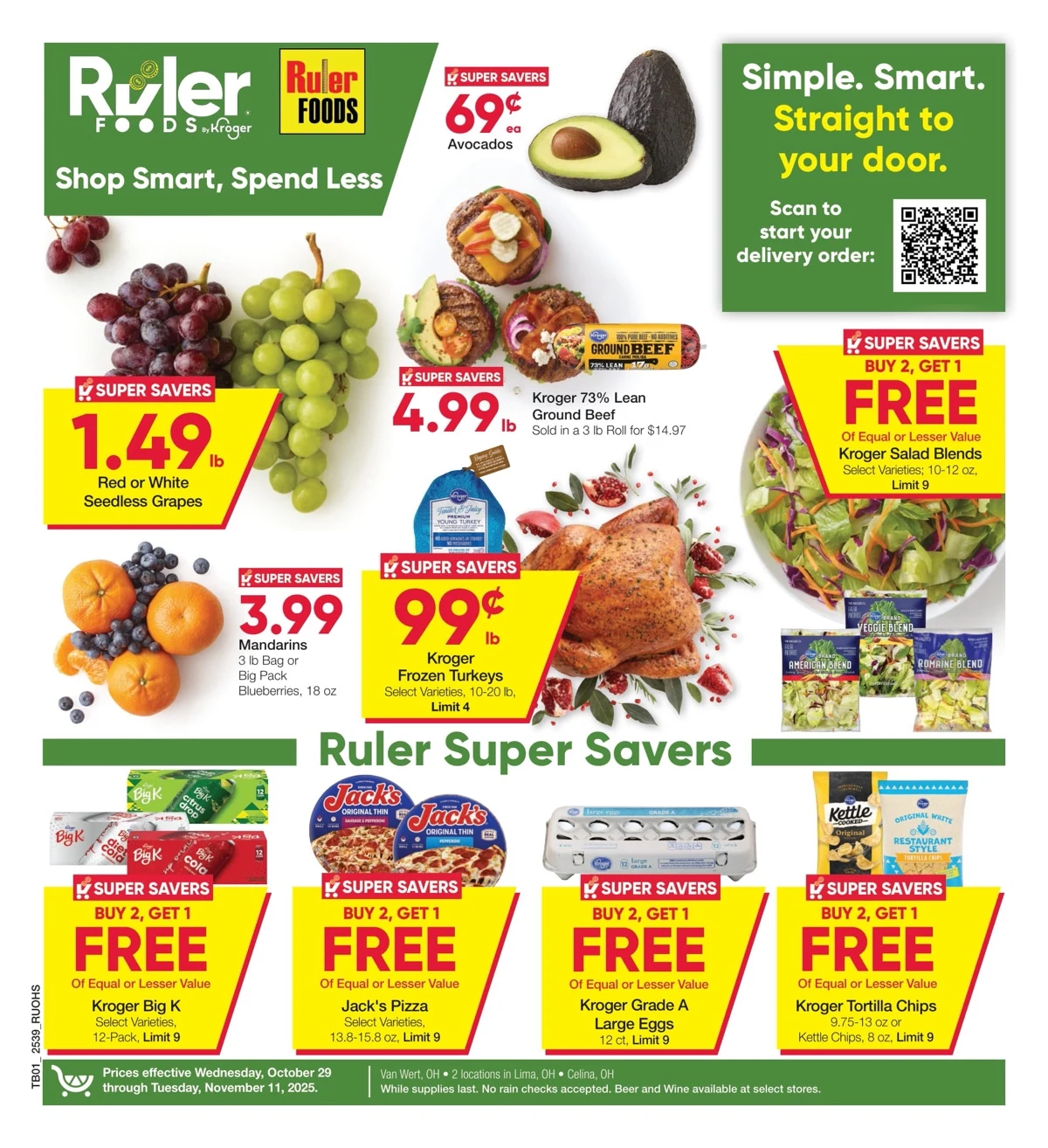 Ruler Foods Weekly Ad 10/29/25 – 11/11/25 preview 111 – ruler foods ad 29 11 1