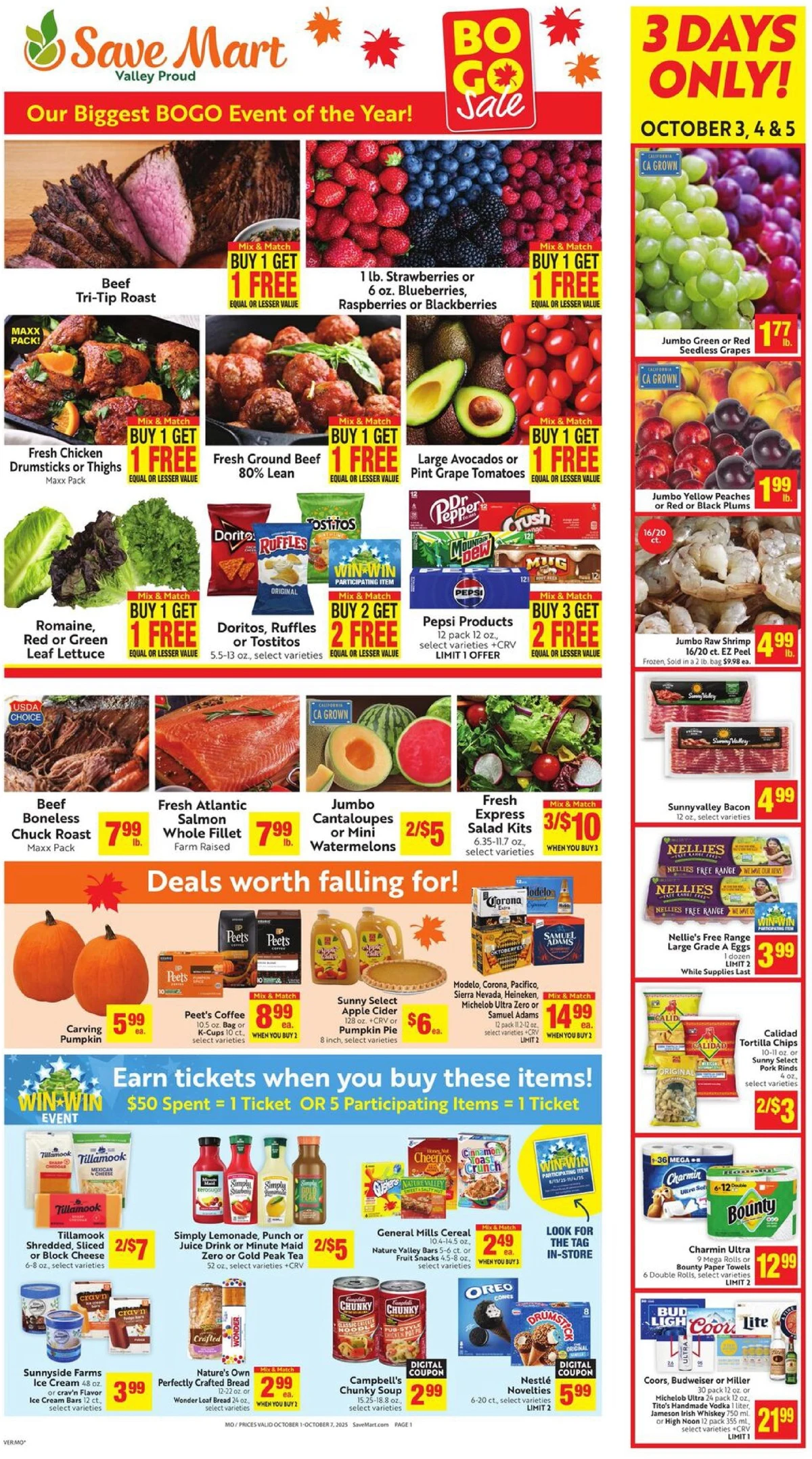 Save Mart Weekly Ad 10/8/25 – 10/14/25 preview 77 – save mart ad 1 7 1