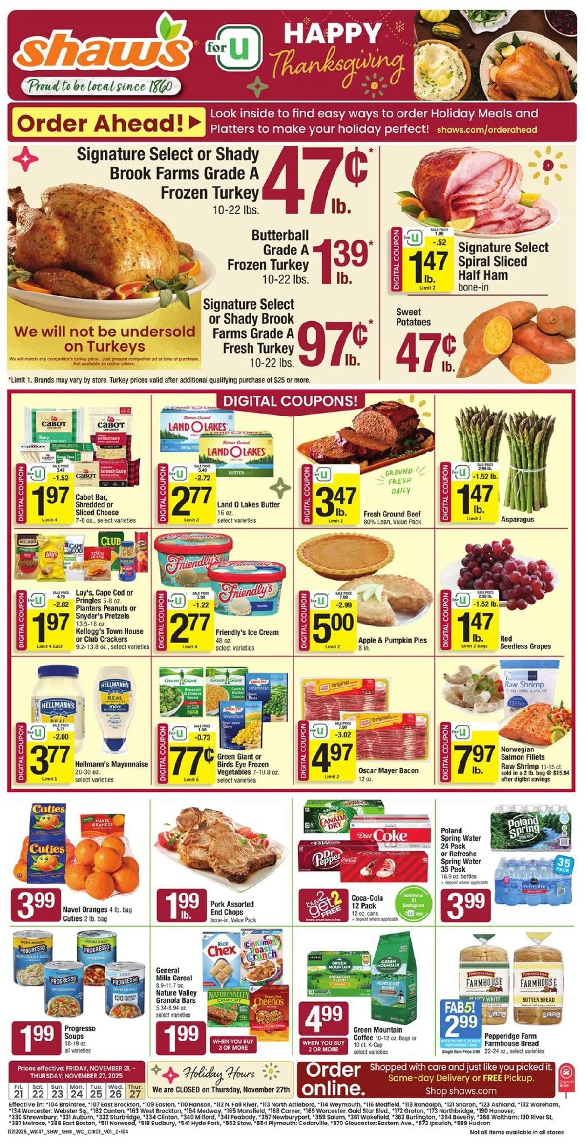 Shaw’s Flyer 11/21/25 & 11/28/25 preview 1 – shaws 21 27 01