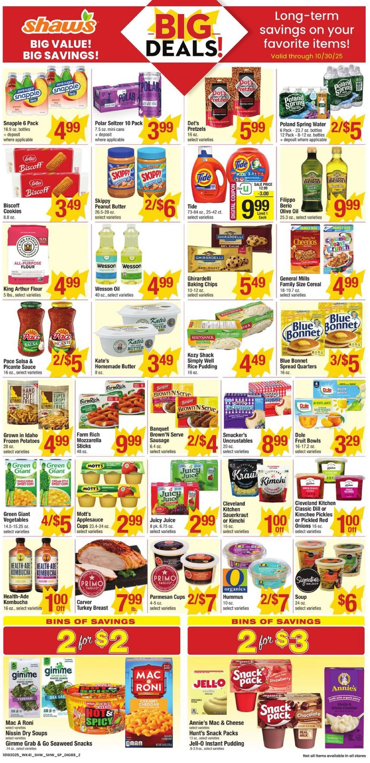 Shaw's Weekly Ad October 10 to October 16, 2025 3 – shaws ad 10 16 09