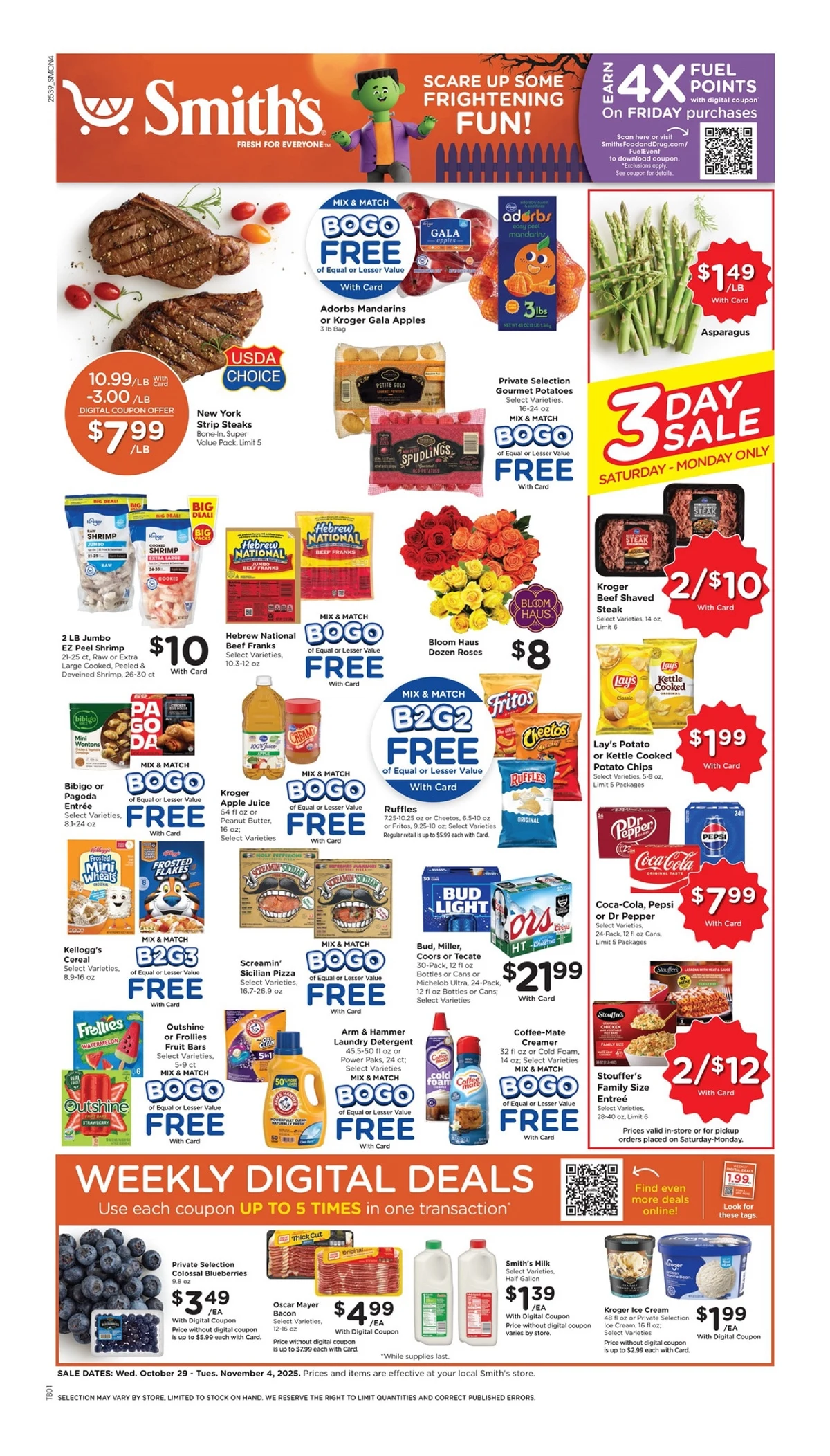 Smith's Weekly Ad 10/29/25 – 11/4/25 preview 129 – smiths ad 29 4 01