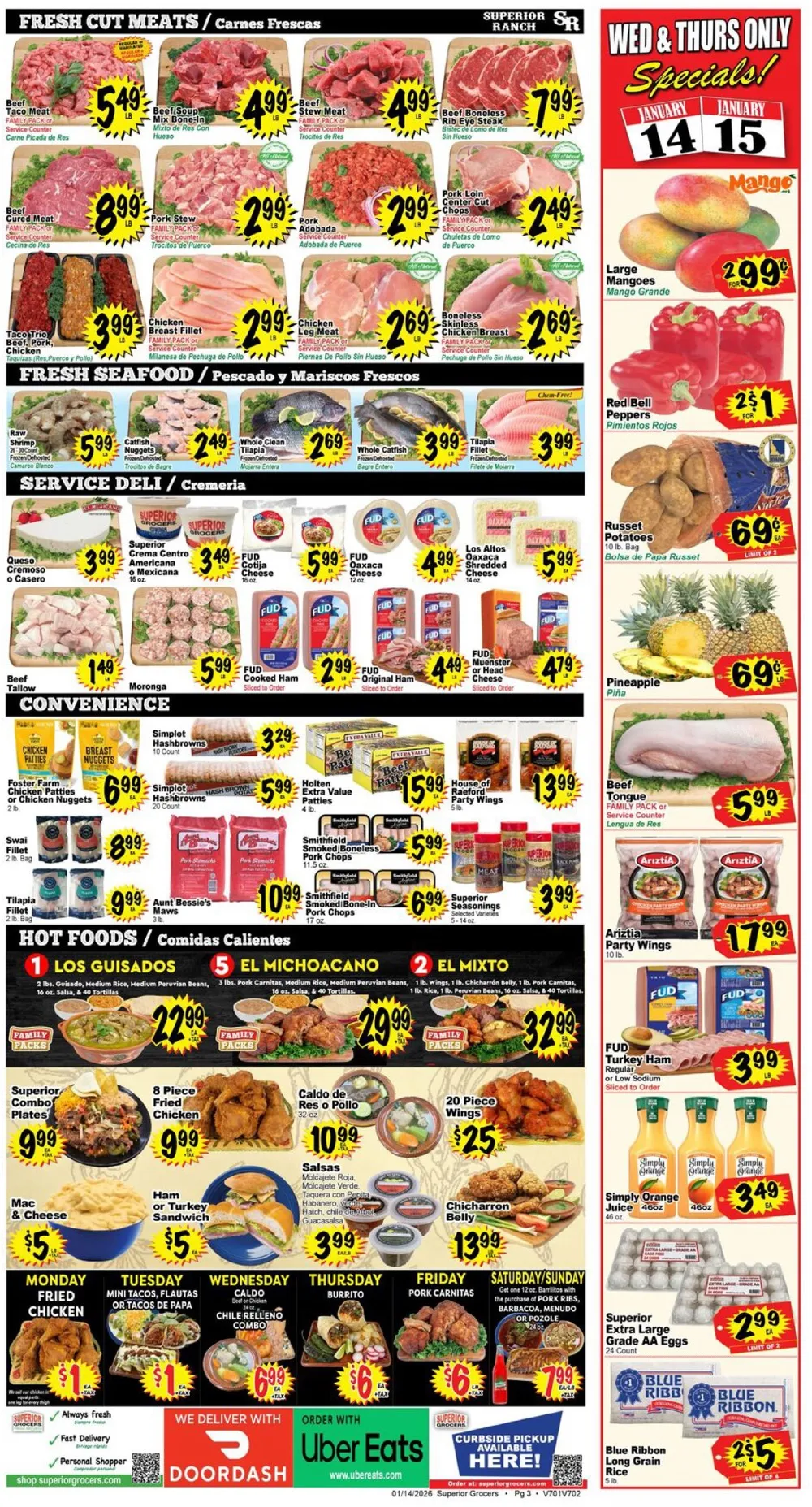 Superior Grocers Weekly Ad (1/14/26 | 1/21/26) preview 2 – superior grocers 14 20 3
