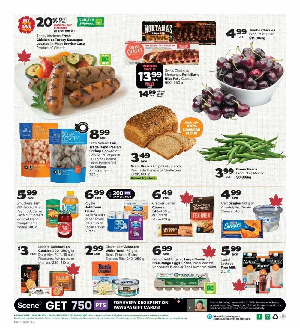 thrifty foods flyer january 8 14 4 50400116