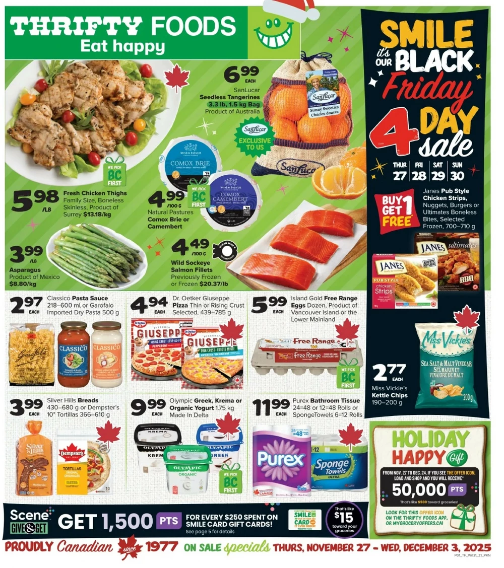 thrifty foods flyer november 27 december 3 1 39619670