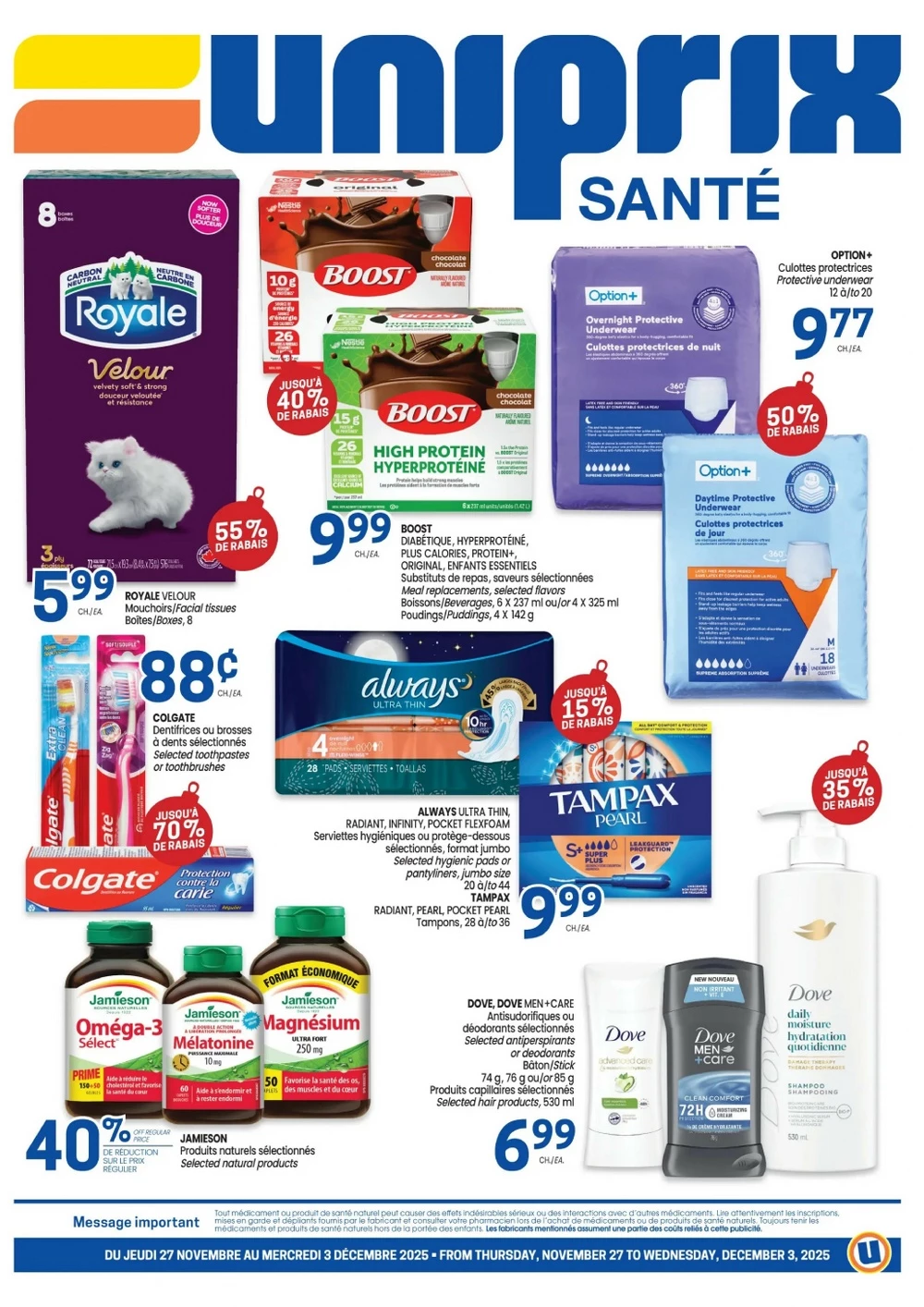 uniprix flyer november 27 december 3 v1 1 82483816